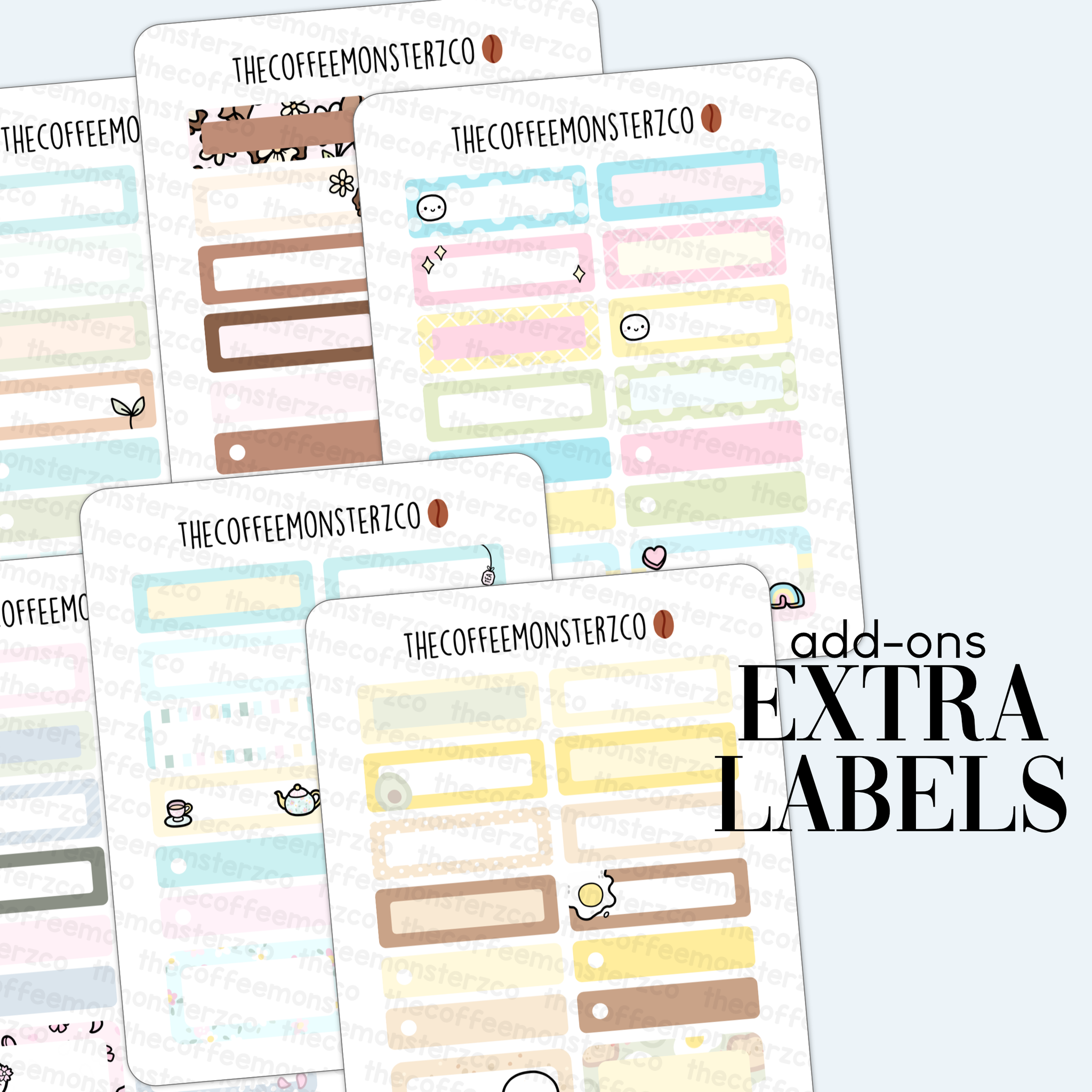 2023 Coordinating Add-ons - Extra Labels - Part 1