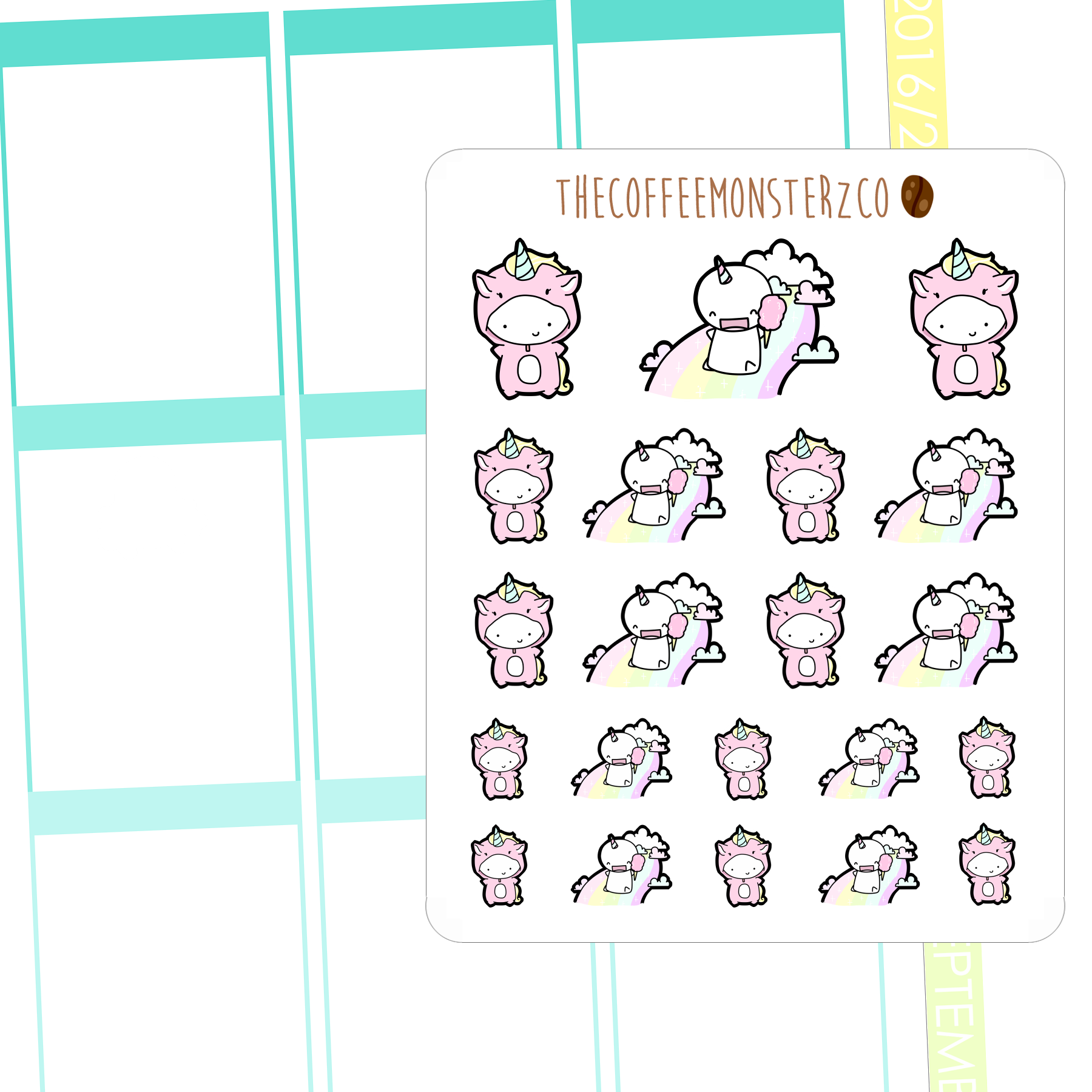 Unicorn Onesie Emotis (FINAL STOCK)