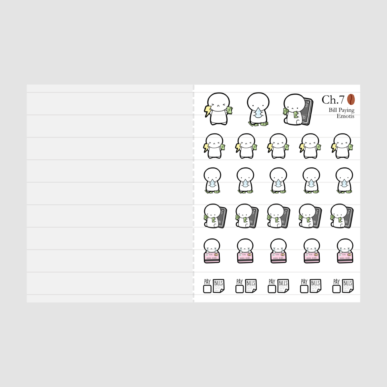 Misfit Essentials Emotis Sticker Book (1 PER CUSTOMER)