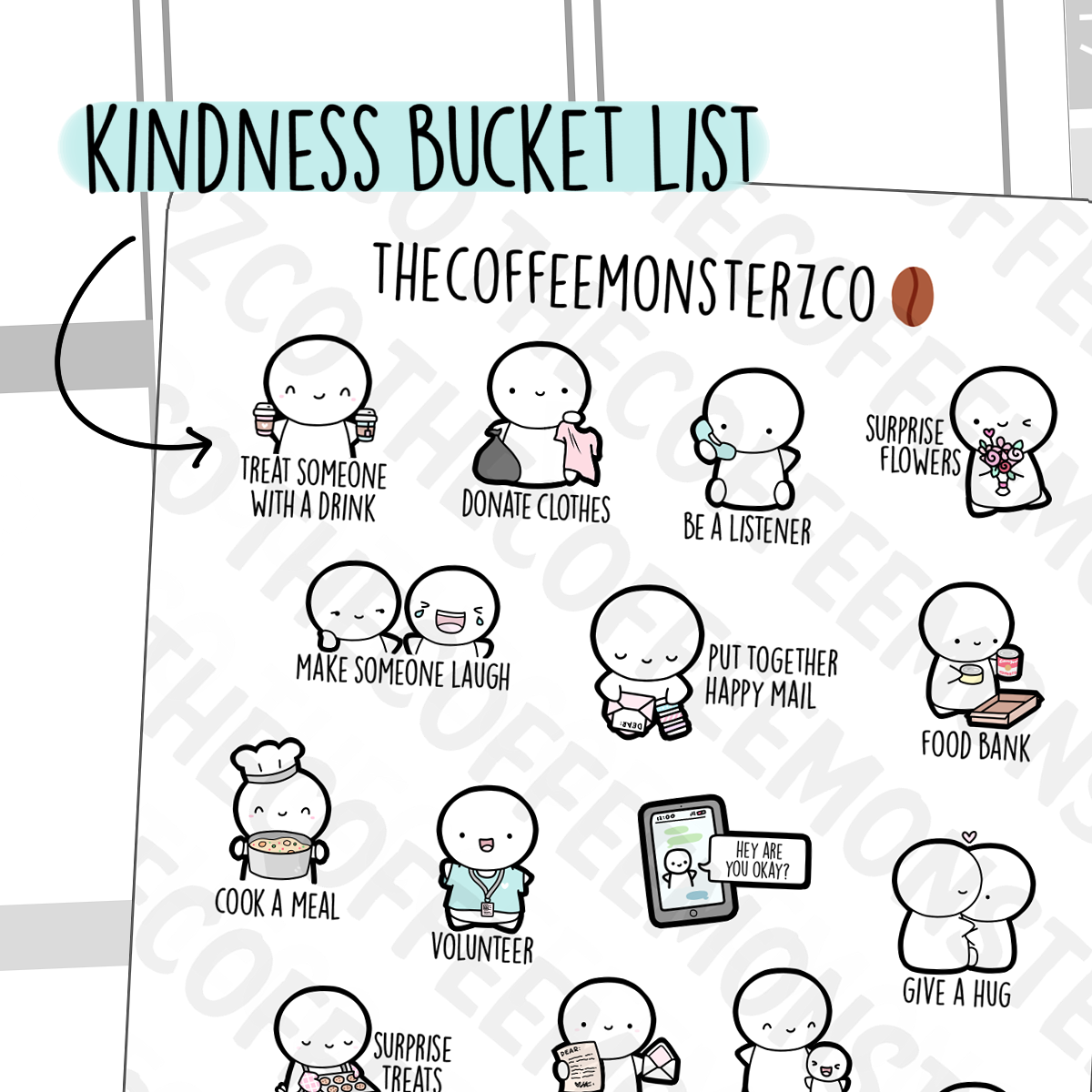 Kindness Bucket List