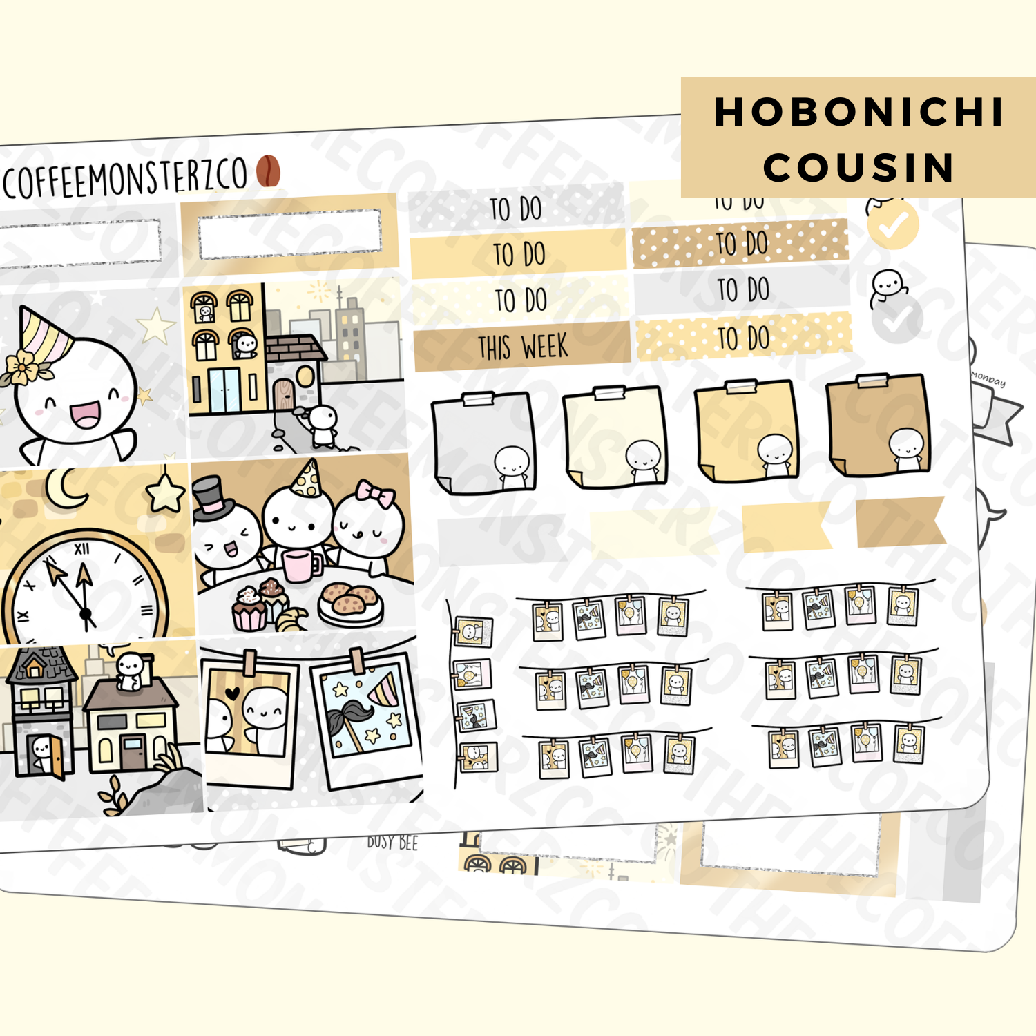 Golden New Year Hobonichi Cousin Kit