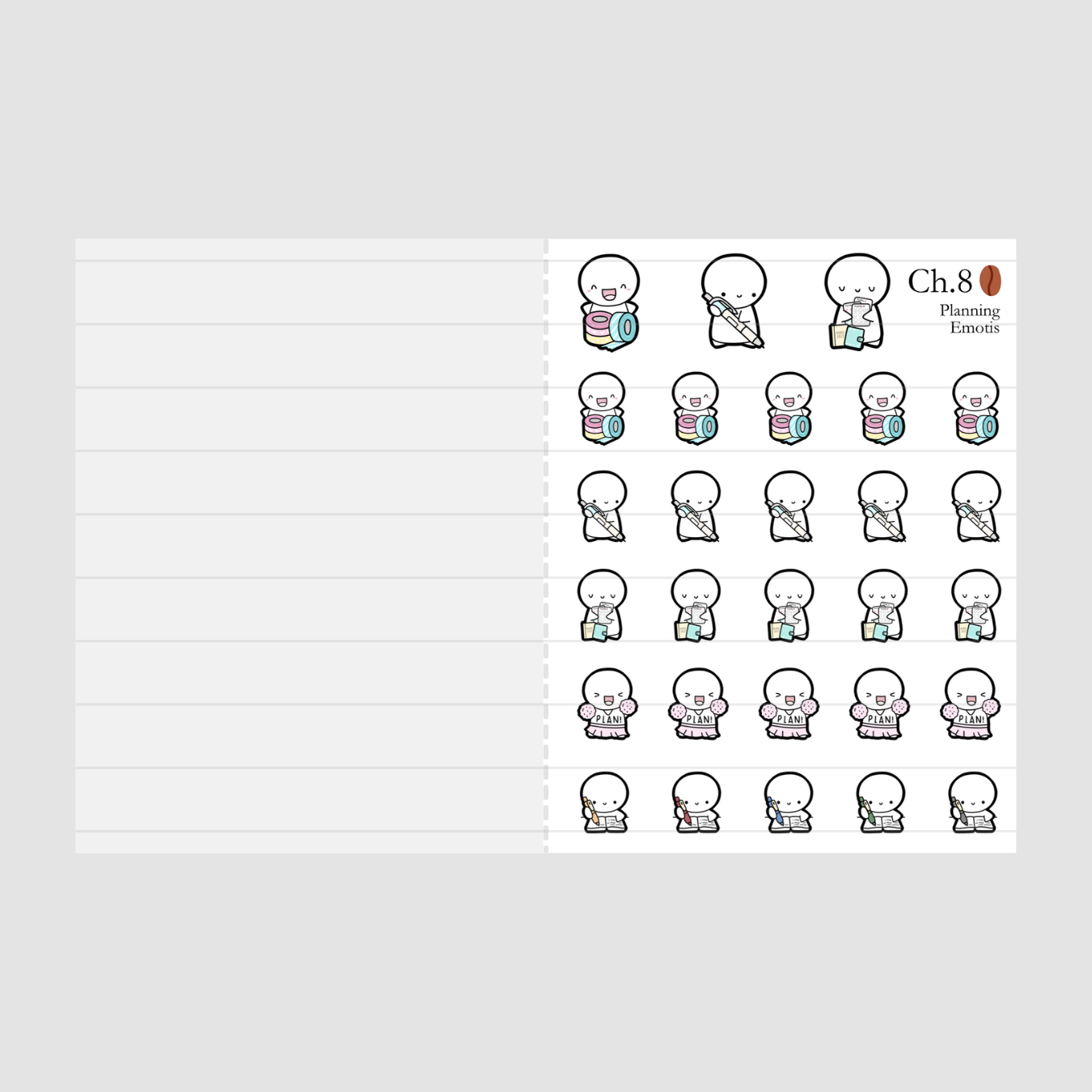 Misfit Essentials Emotis Sticker Book (1 PER CUSTOMER)