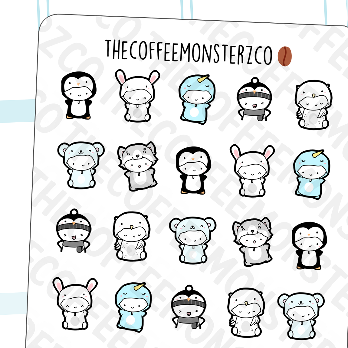 Winter Critters Onesies Sampler