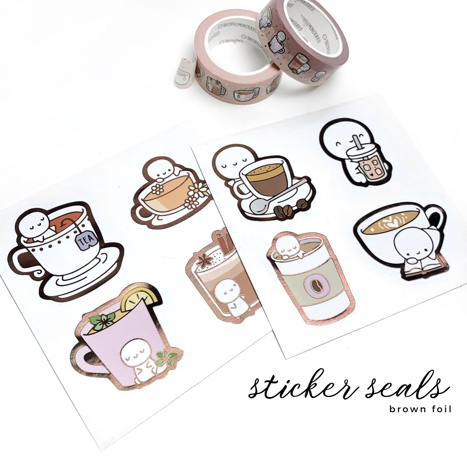 Coffee & Tea Time - Sticker Seals