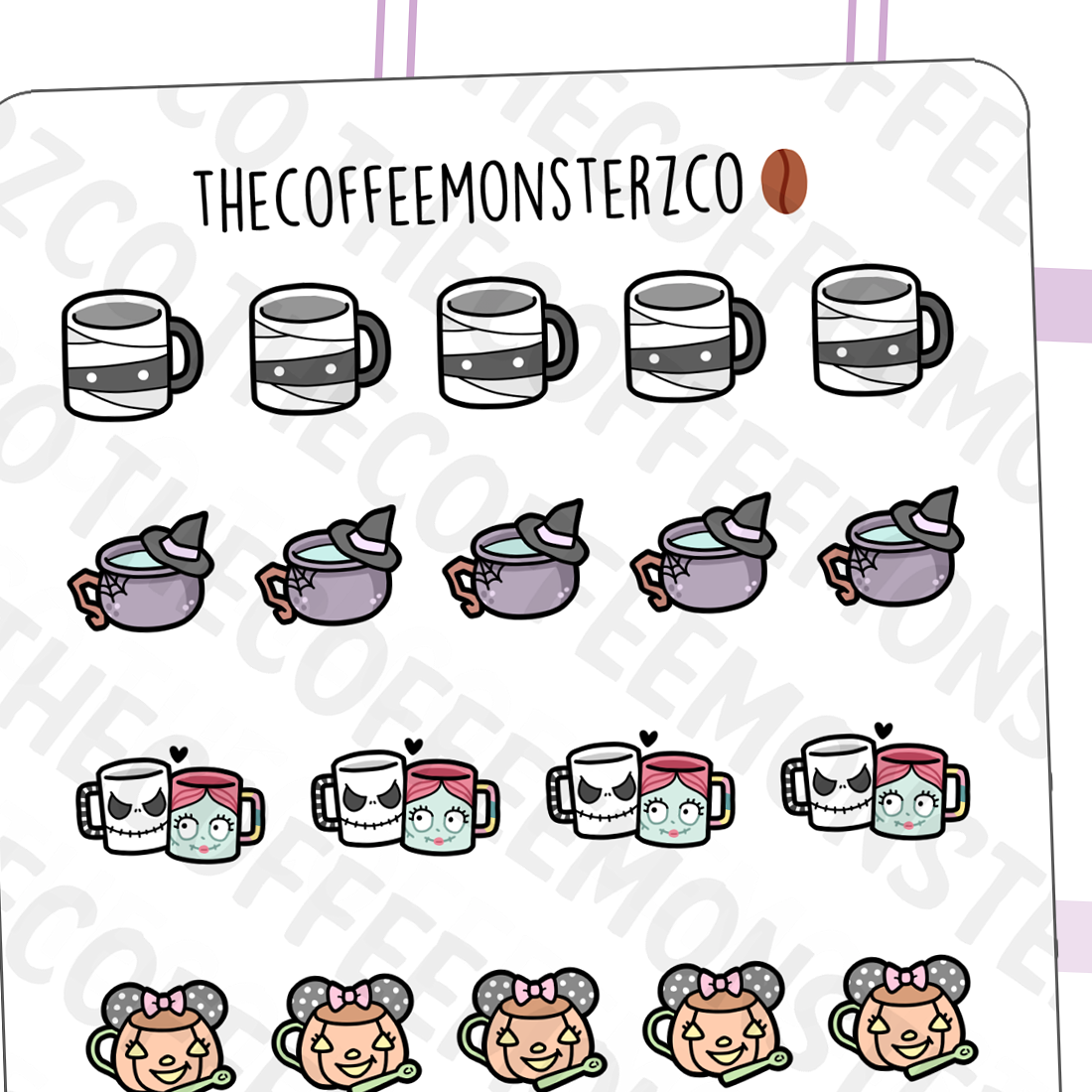Halloween Mug Doodles Pt.2 (FINAL STOCK) - TheCoffeeMonsterzCo