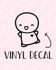 Happy Emoti Vinyl Decal(limited), TheCoffeeMonsterzCo