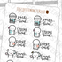 School Bucket List Emotis, TheCoffeeMonsterzCo
