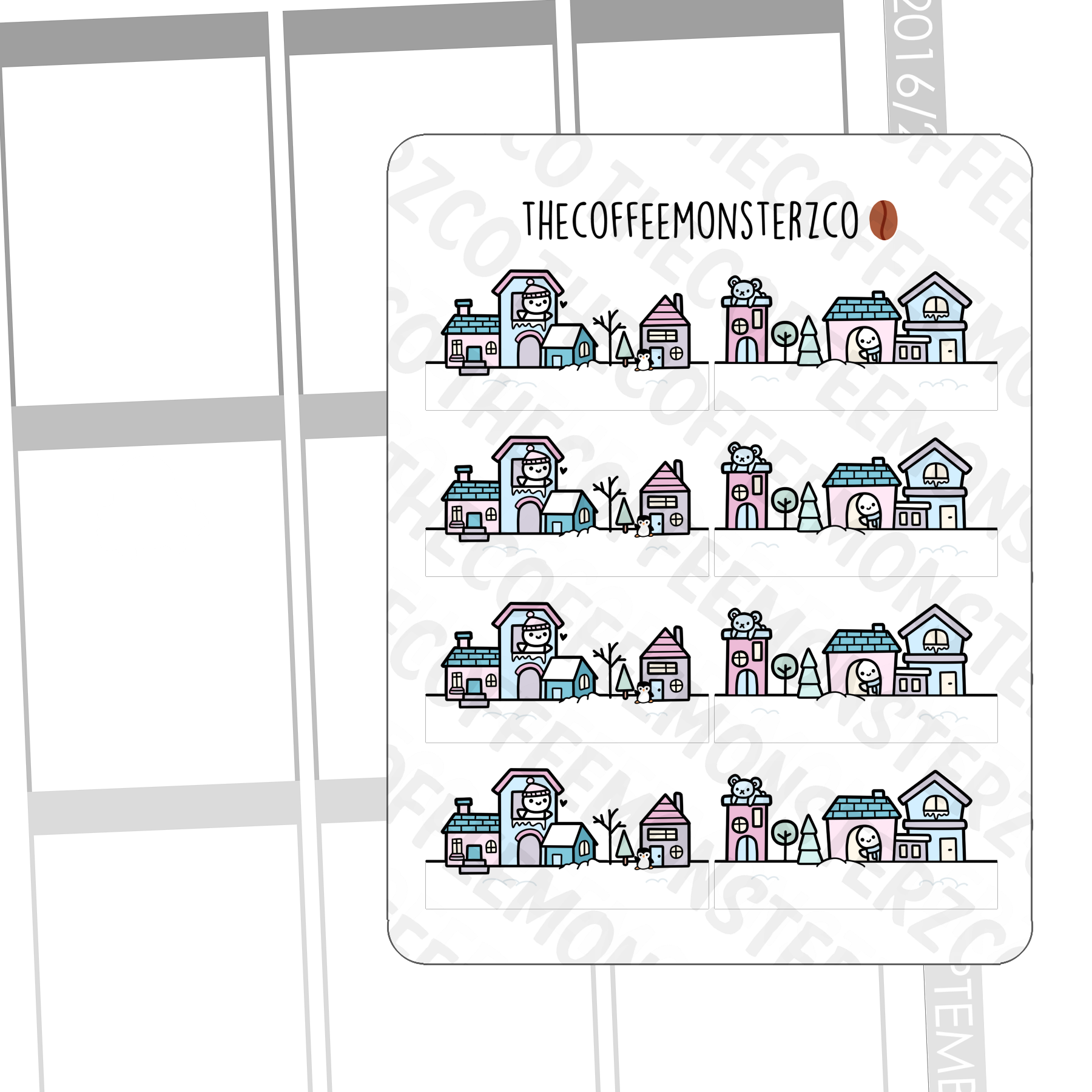 A Snowy Neighbourhood - TheCoffeeMonsterzCo