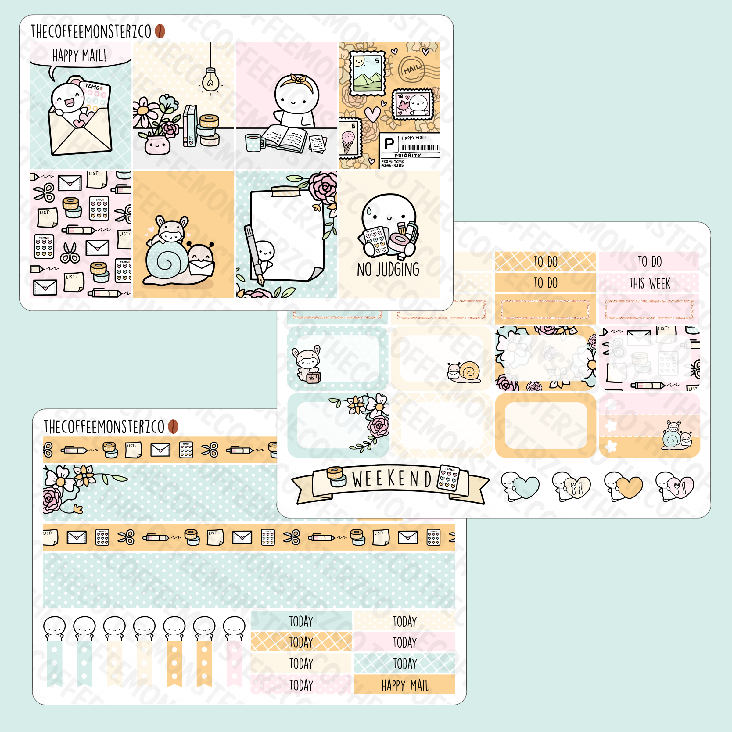 Happy Mail Emoti Mini Kit - TheCoffeeMonsterzCo