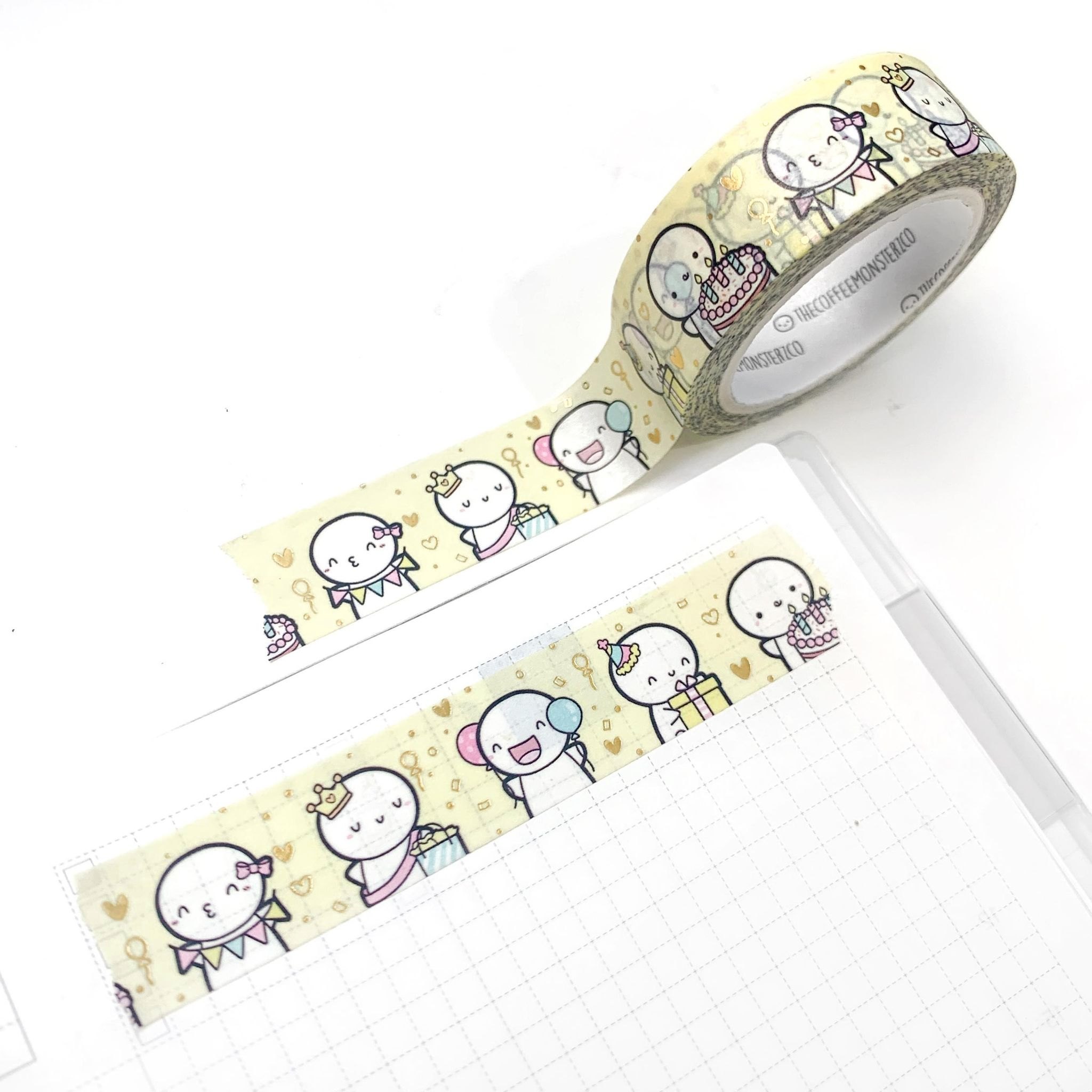 Birthday Bash Emotis Washi Tape - 15mm