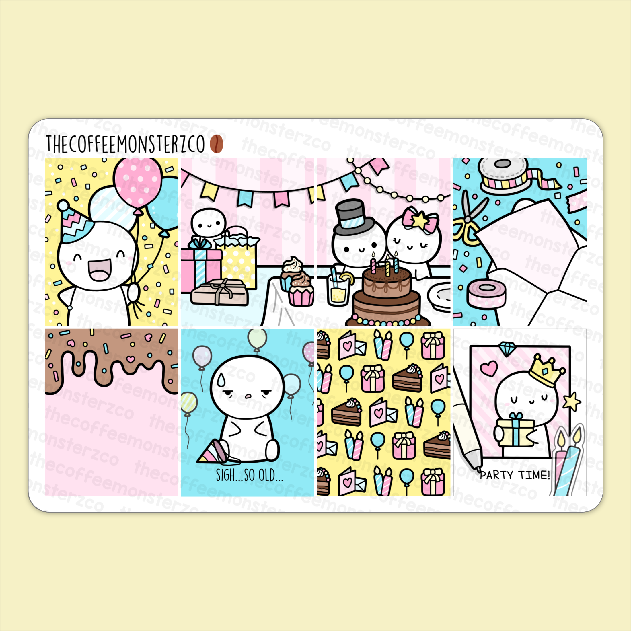Birthday Bash Emoti Mini Kit