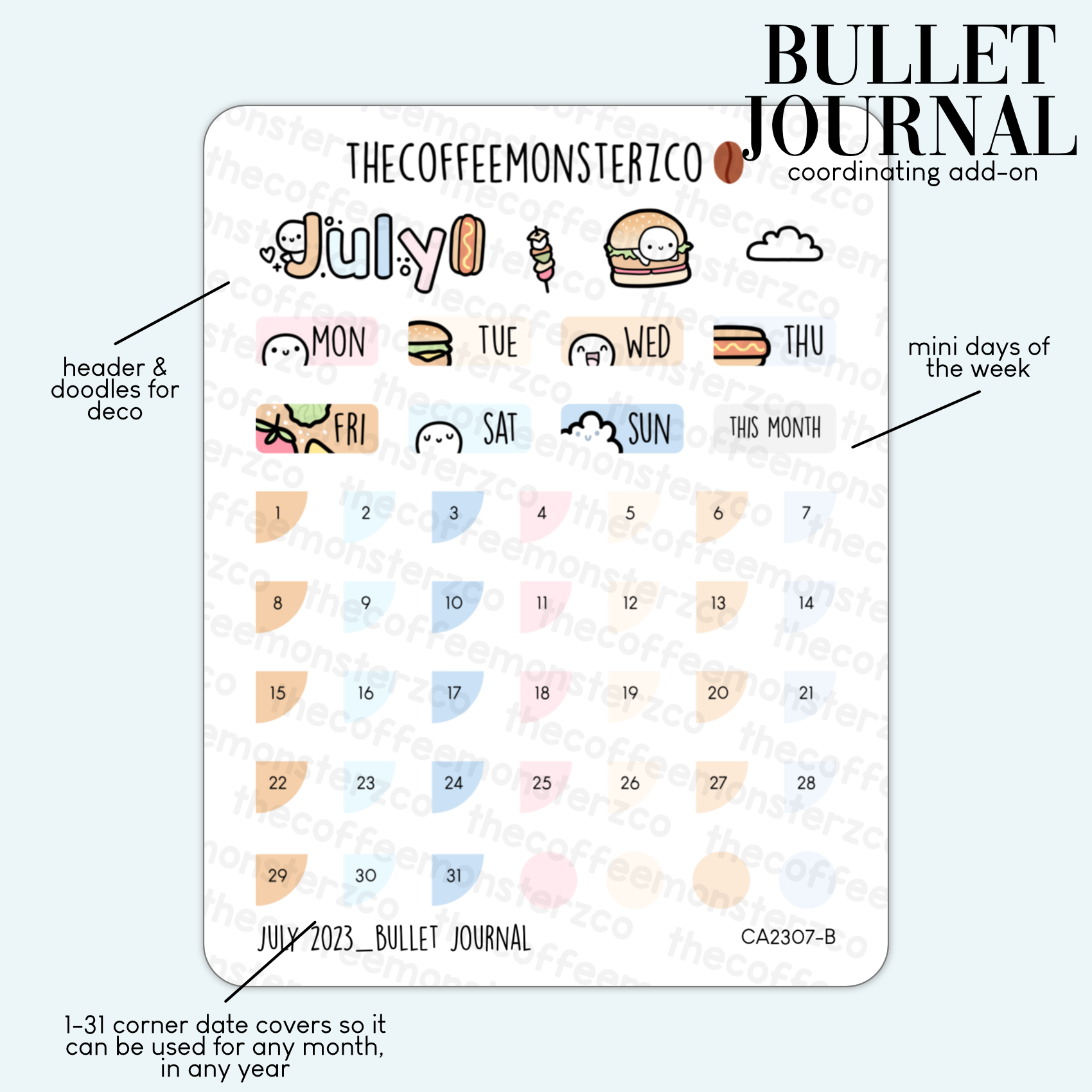 2023 Coordinating Add-ons - Bullet Journal - Part 2