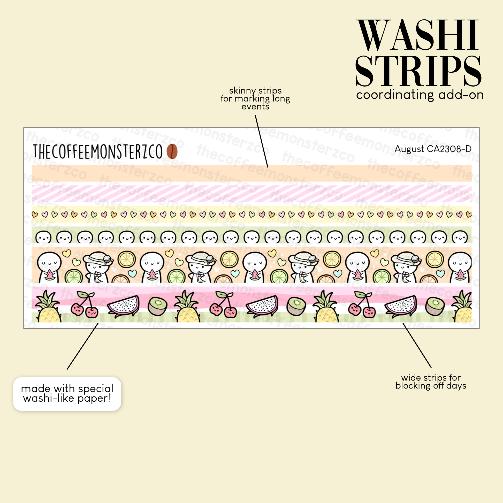 2023 Coordinating Add-ons - Washi Strips Part 2