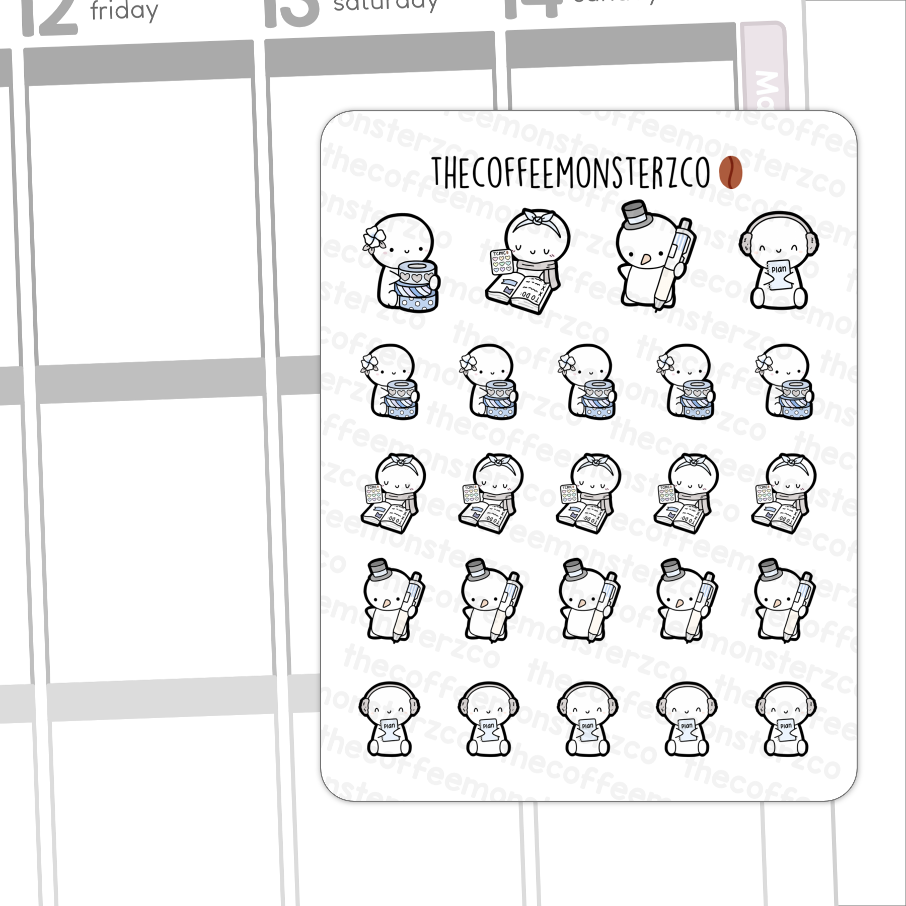 Winter Planning Emotis