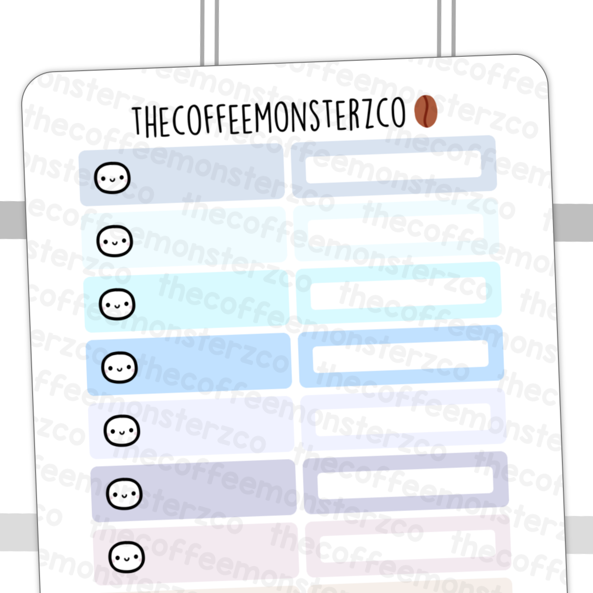 Winter Hobonichi Cousin Labels