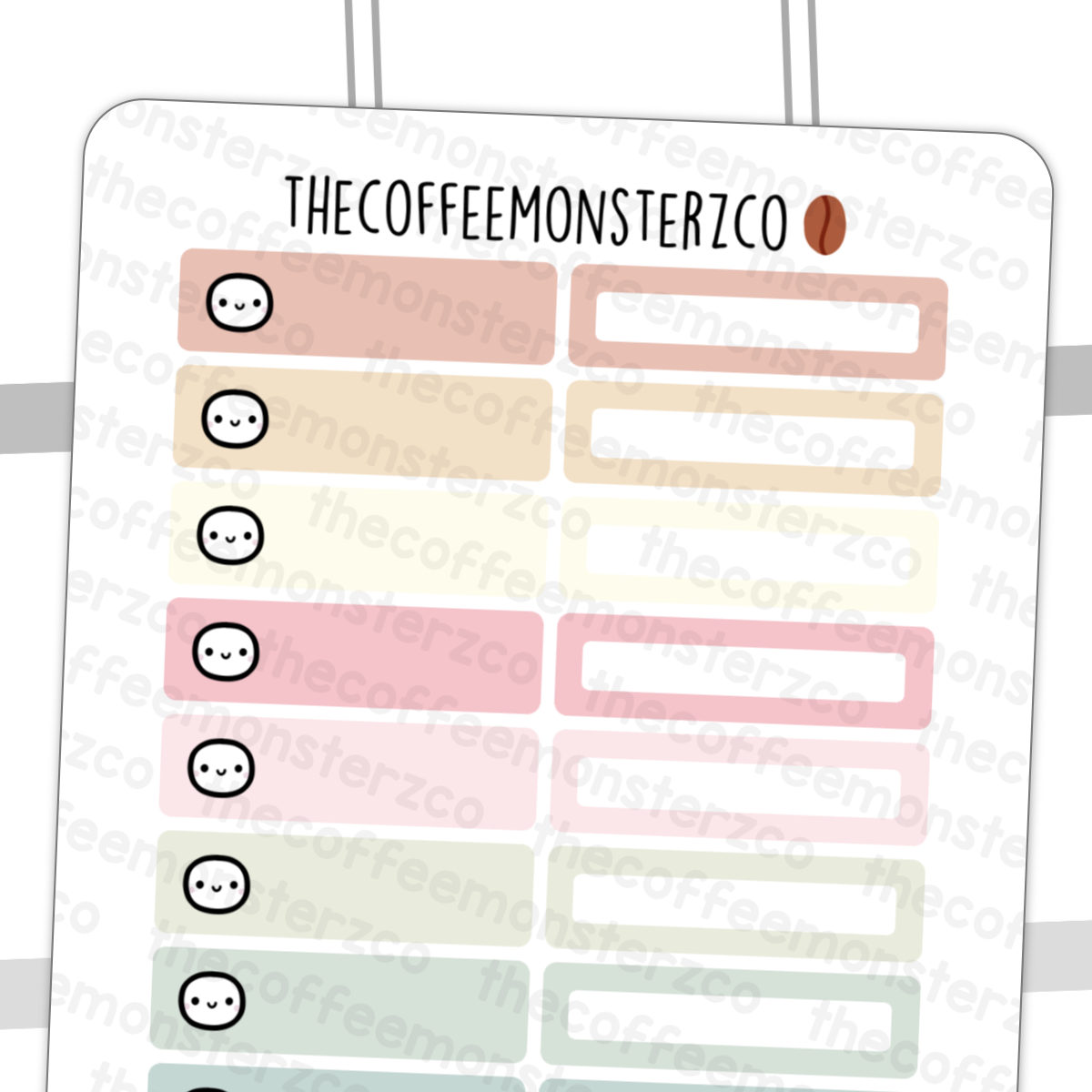Christmas Hobonichi Cousin Labels
