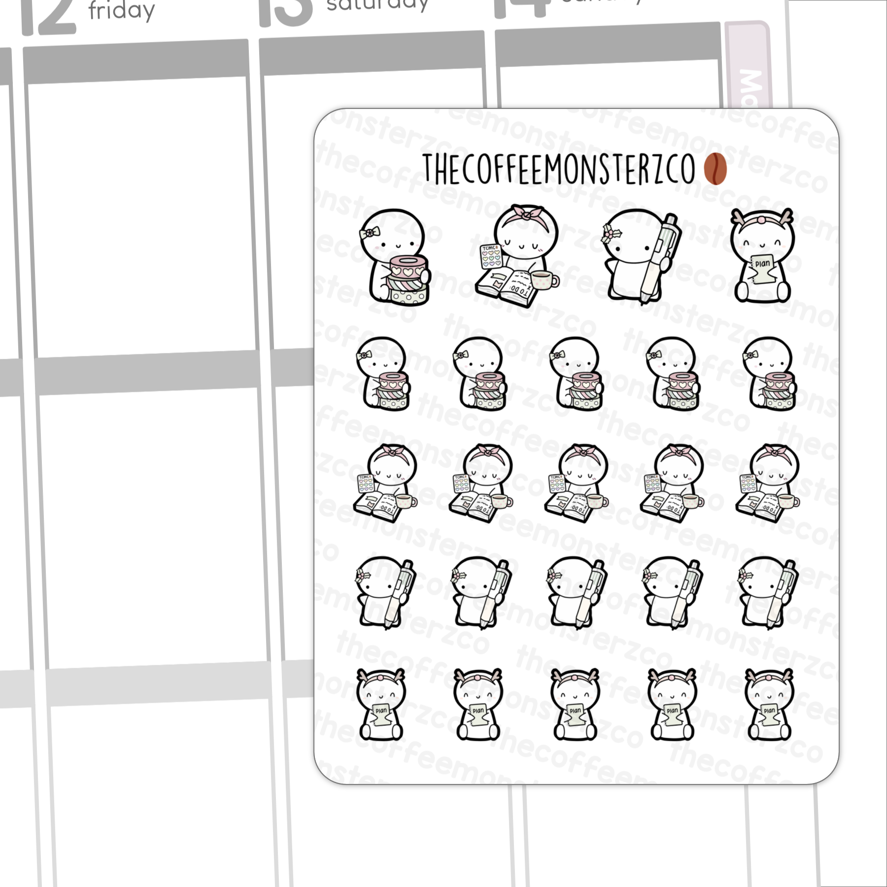 Christmas Planning Emotis