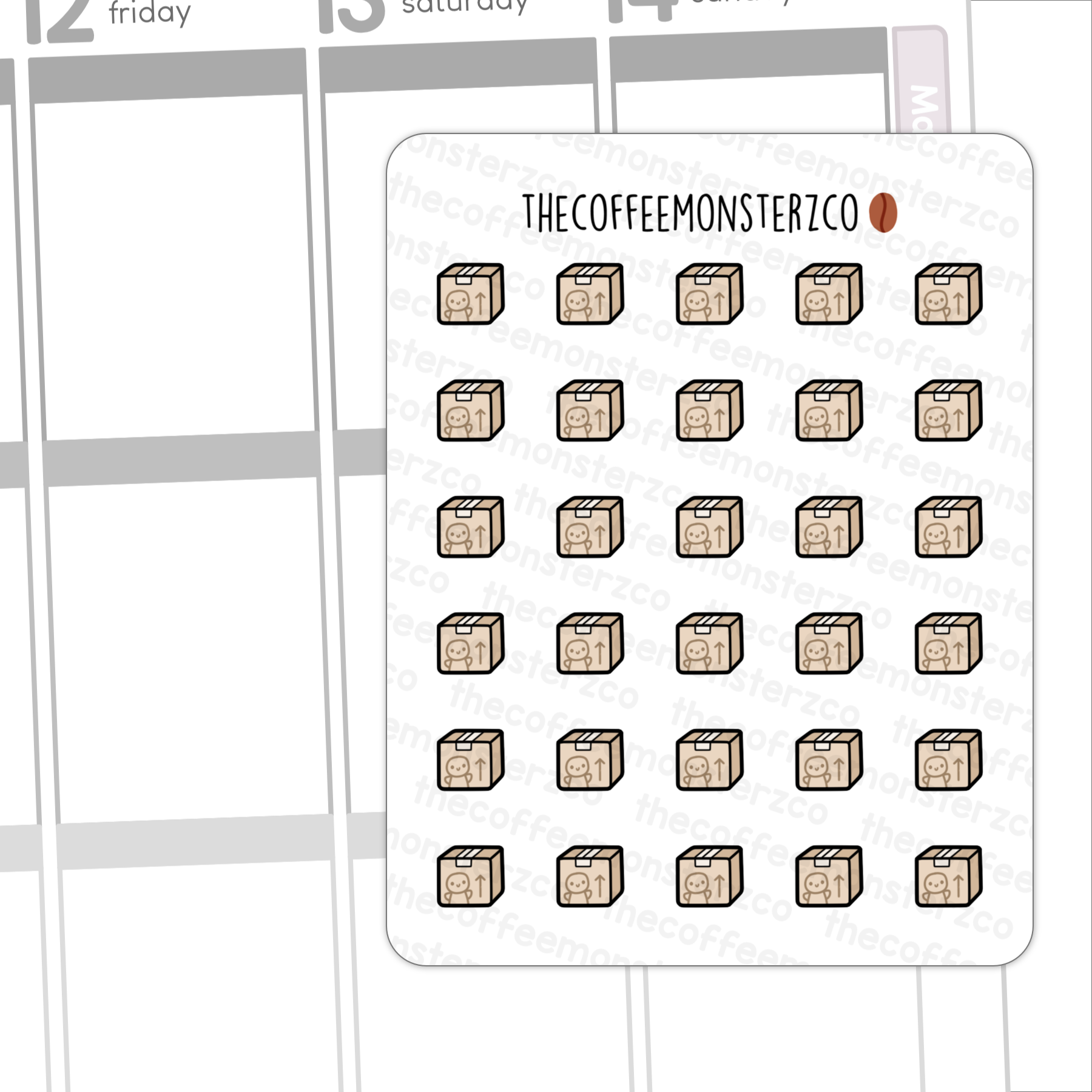 Parcel Doodle Icons