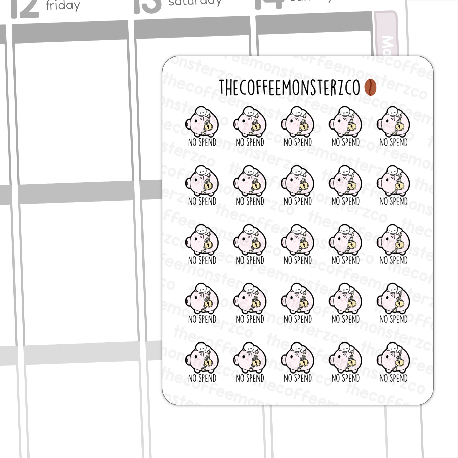 Spending & Saving Emotis (January 2023 Full Sheets) (FINAL STOCK)