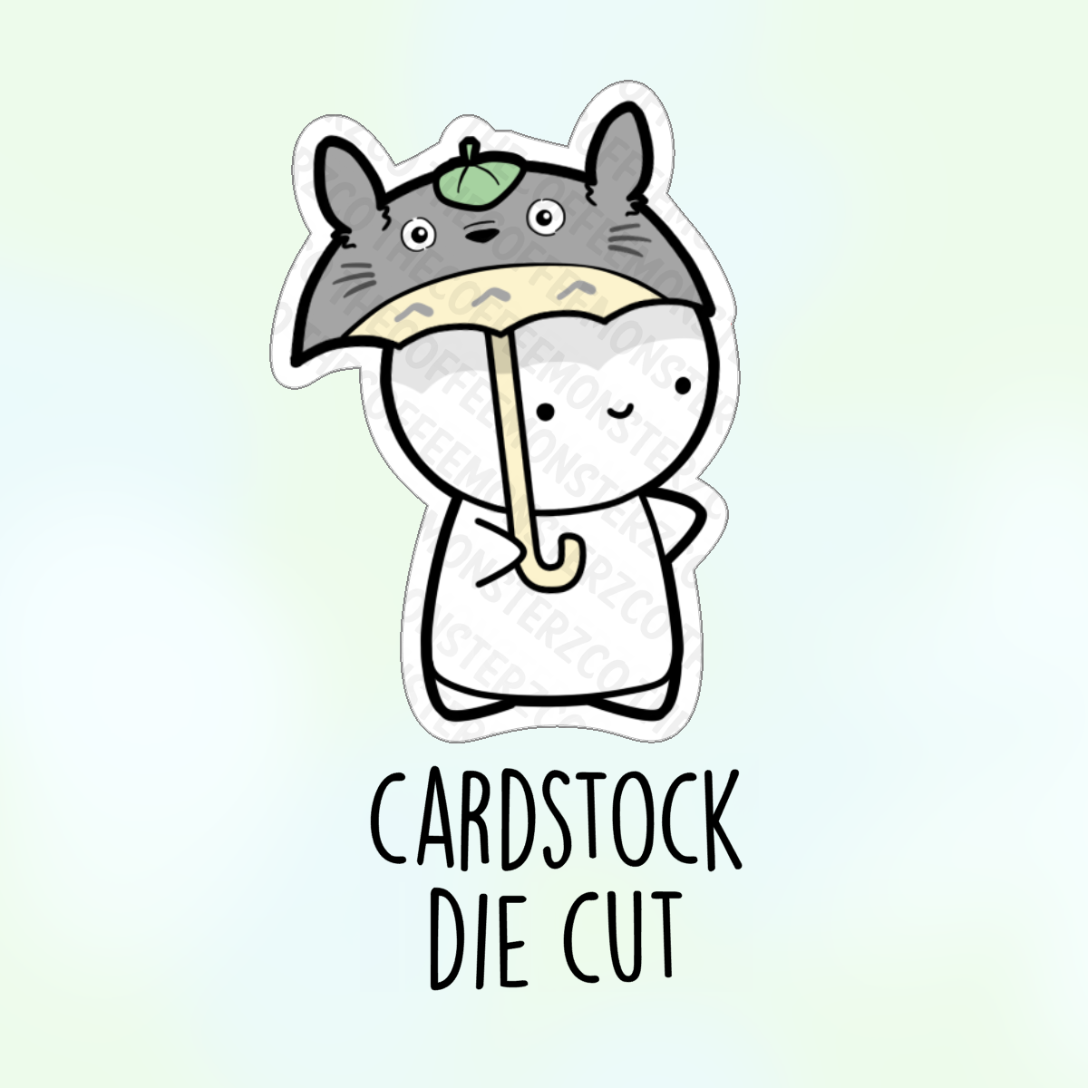 Totoro Die Cut - TheCoffeeMonsterzCo