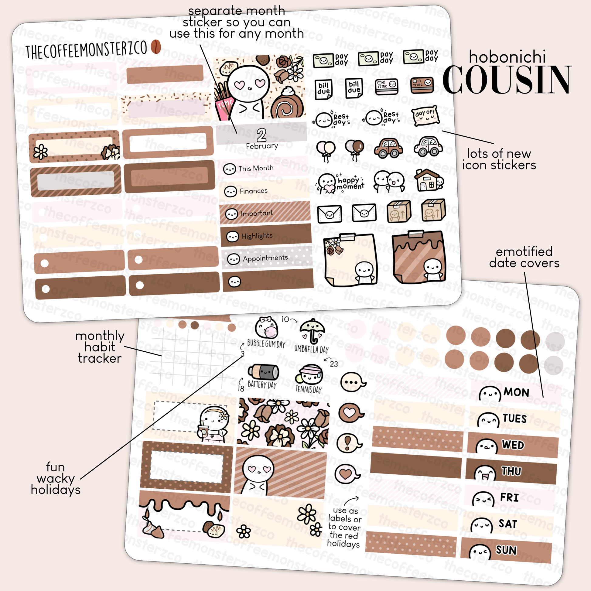 2023 Hobonichi Cousin Monthly Kits - Part 1 (FINAL STOCK)