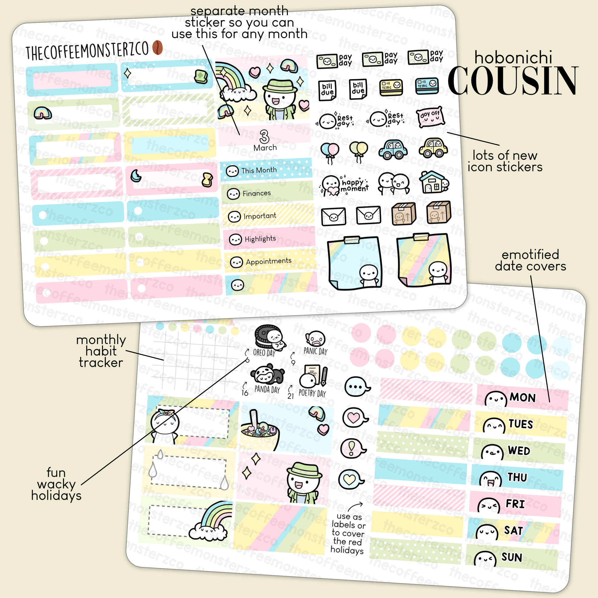 2023 Hobonichi Cousin Monthly Kits - Part 1 (FINAL STOCK)