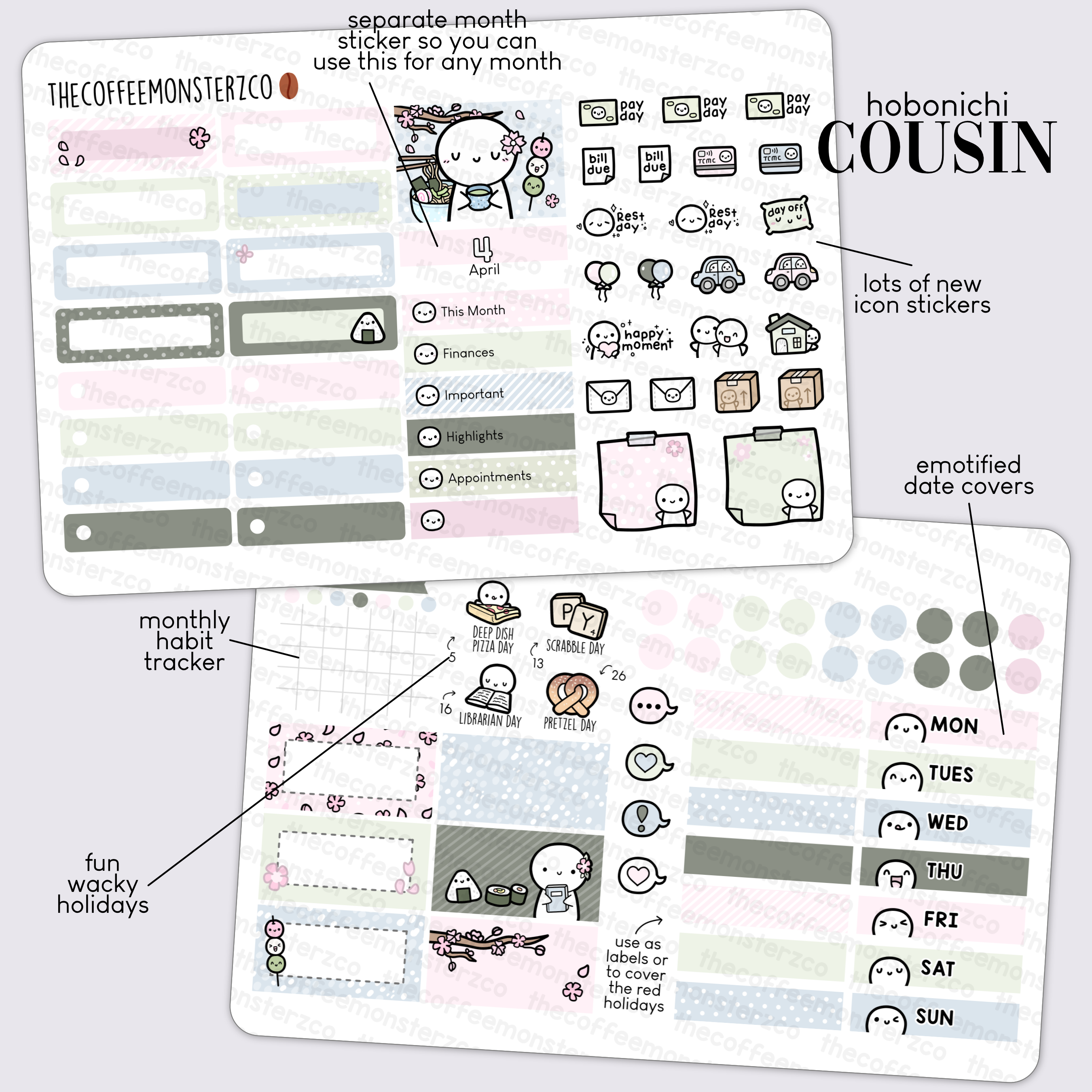 2023 Hobonichi Cousin Monthly Kits - Part 1