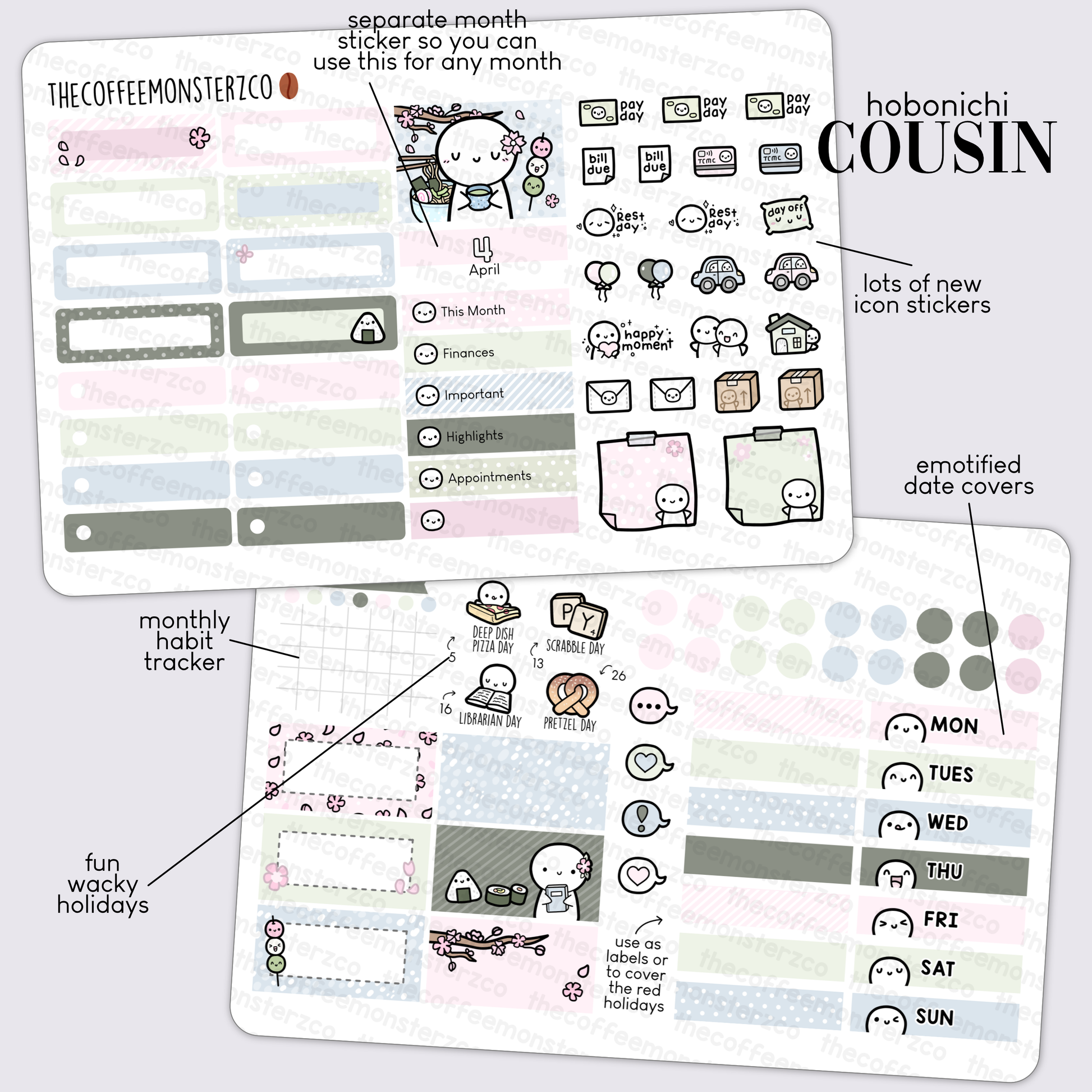 2023 Hobonichi Cousin Monthly Kits - Part 1 (FINAL STOCK)