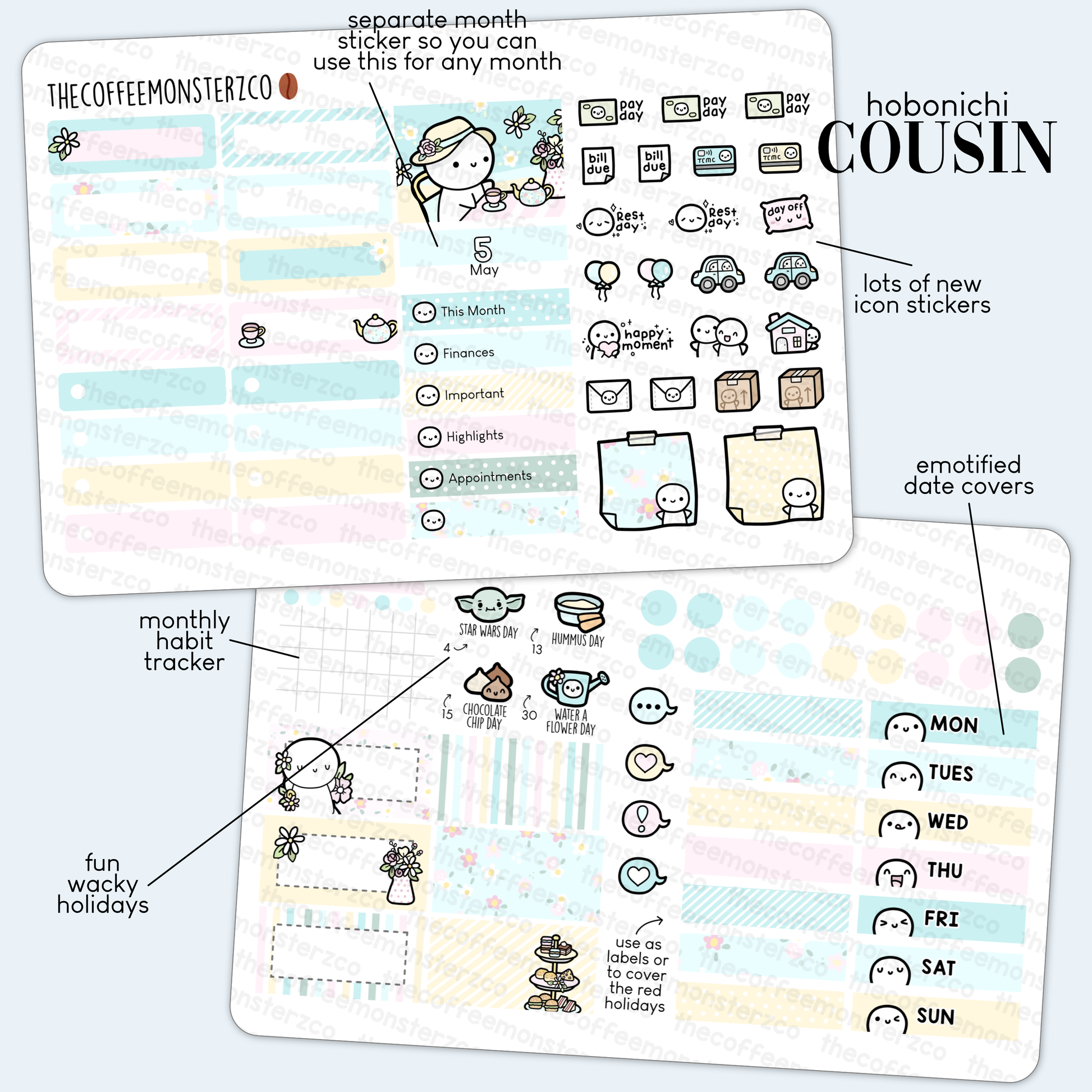 2023 Hobonichi Cousin Monthly Kits - Part 1 (FINAL STOCK)