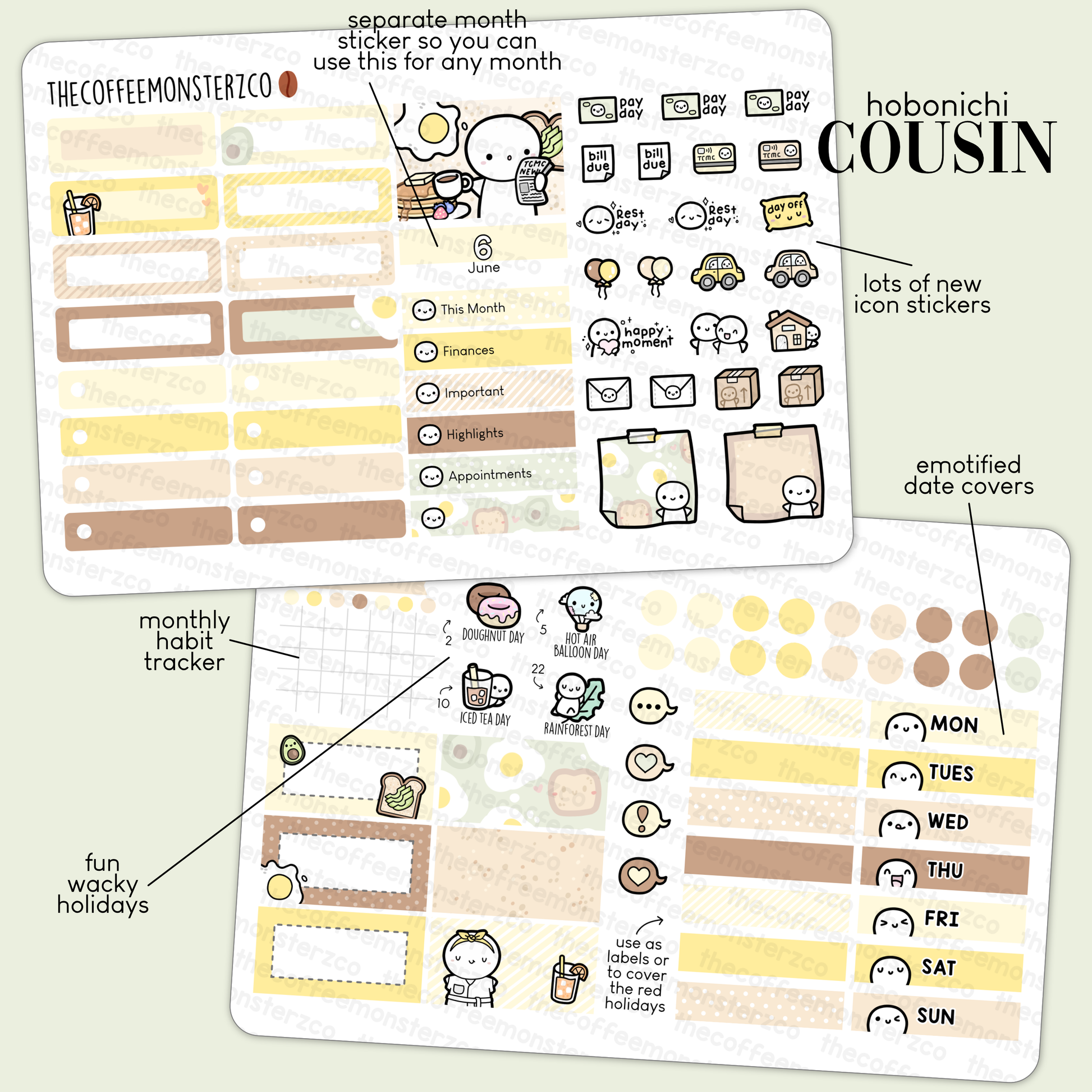 2023 Hobonichi Cousin Monthly Kits - Part 1 (FINAL STOCK)
