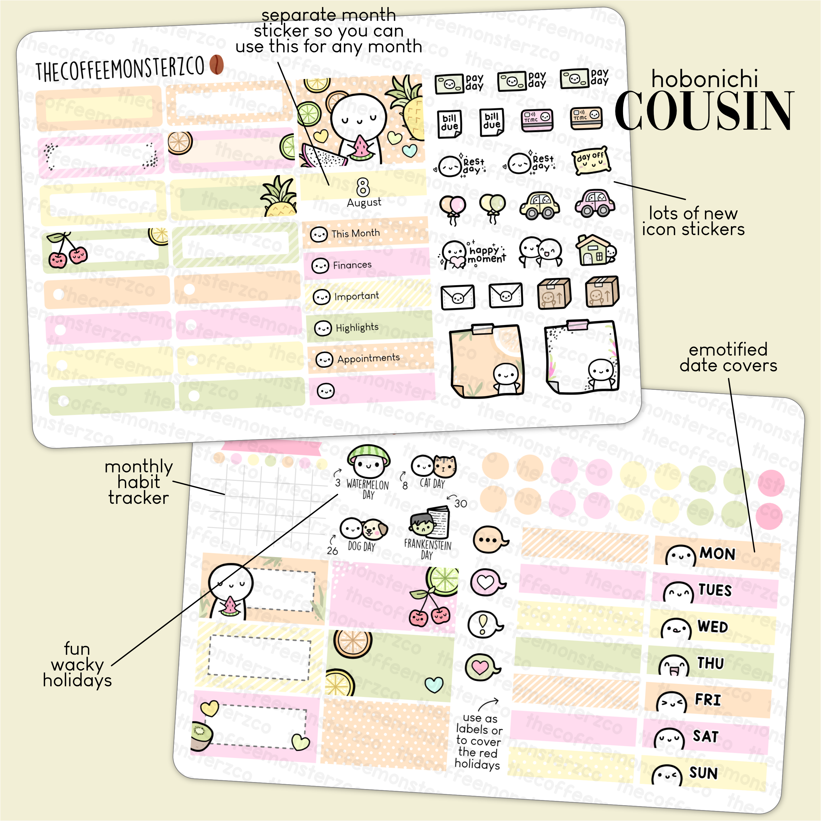 2023 Hobonichi Cousin Monthly Kits - Part 2