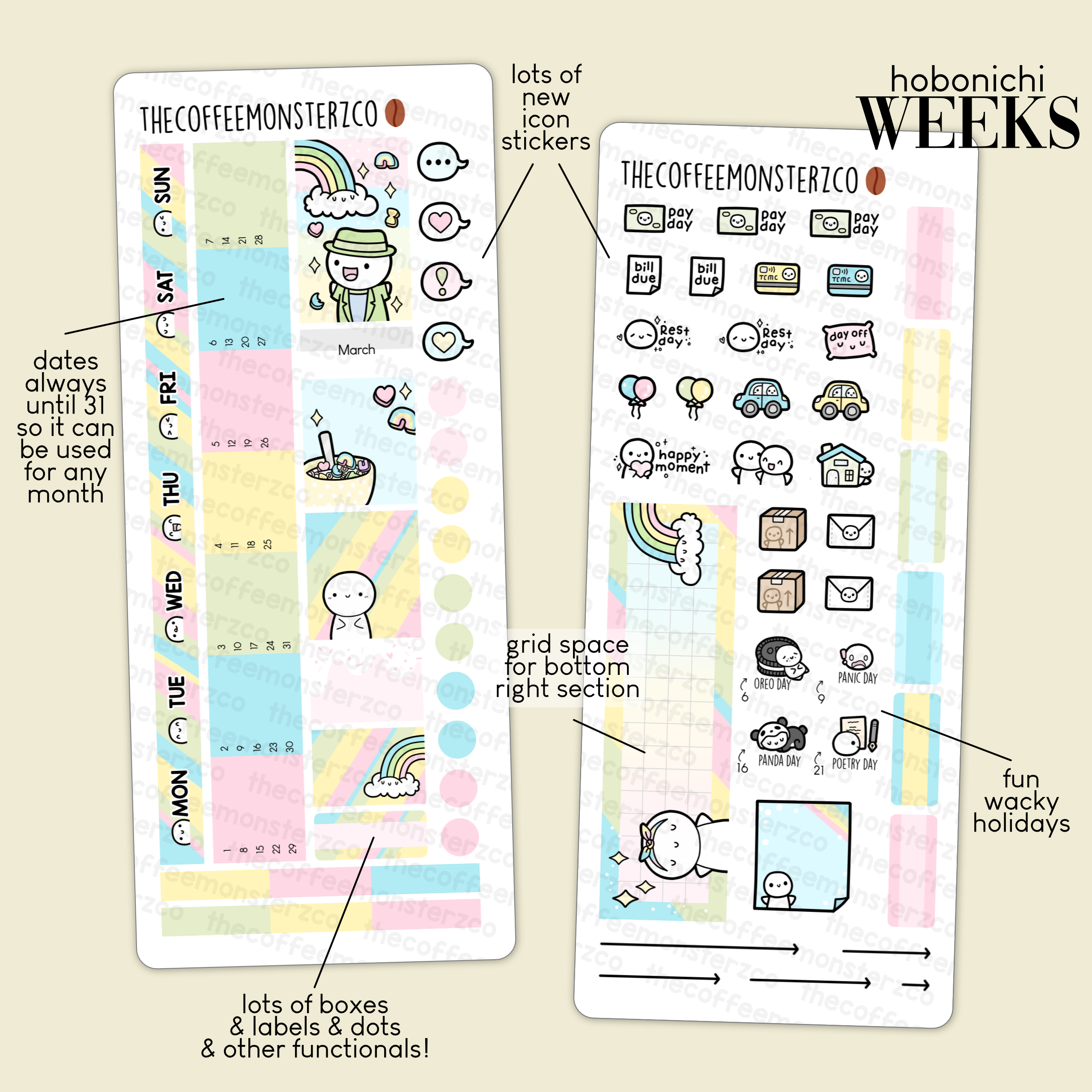 2023 Hobonichi Weeks Monthly Kits - Part 1