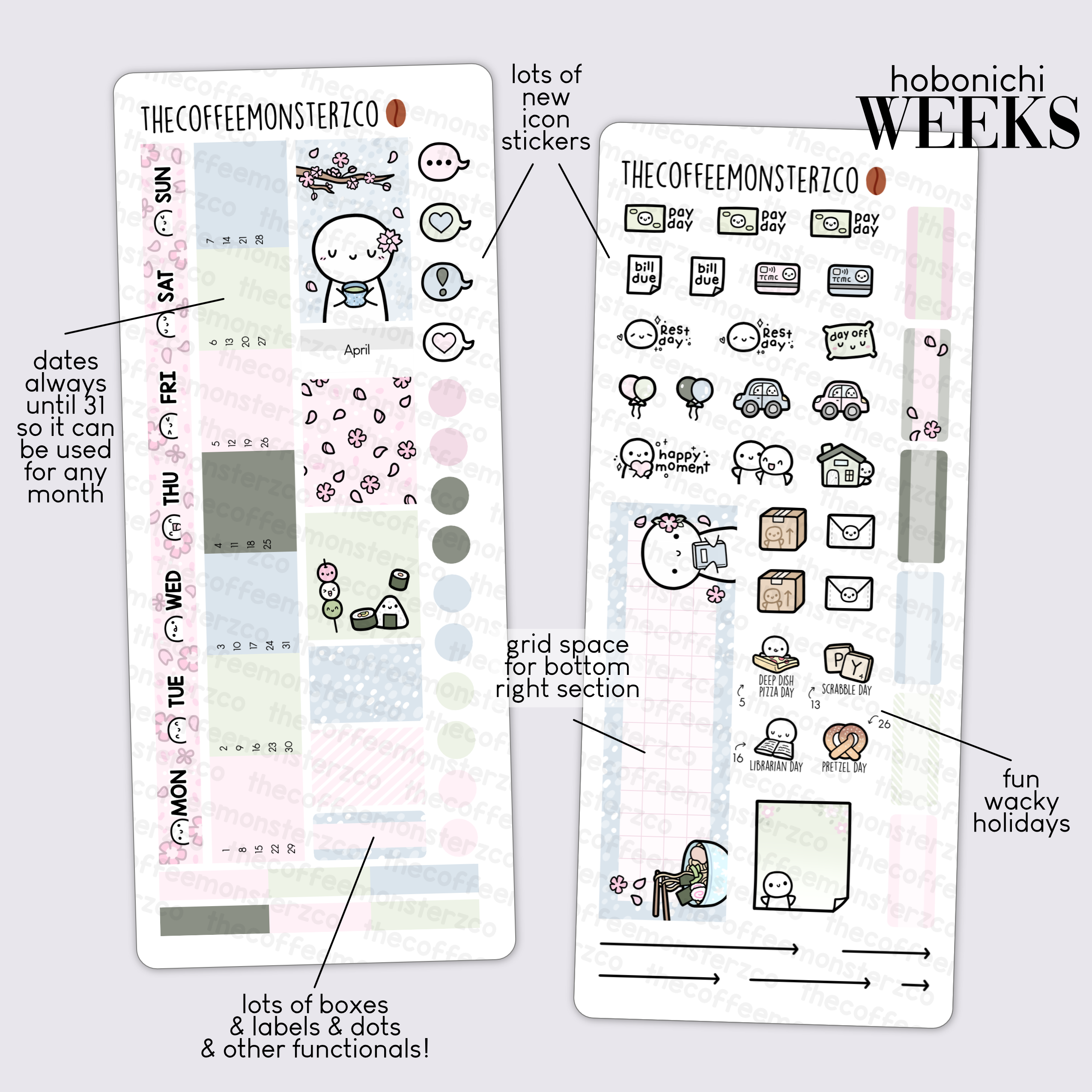 2023 Hobonichi Weeks Monthly Kits - Part 1