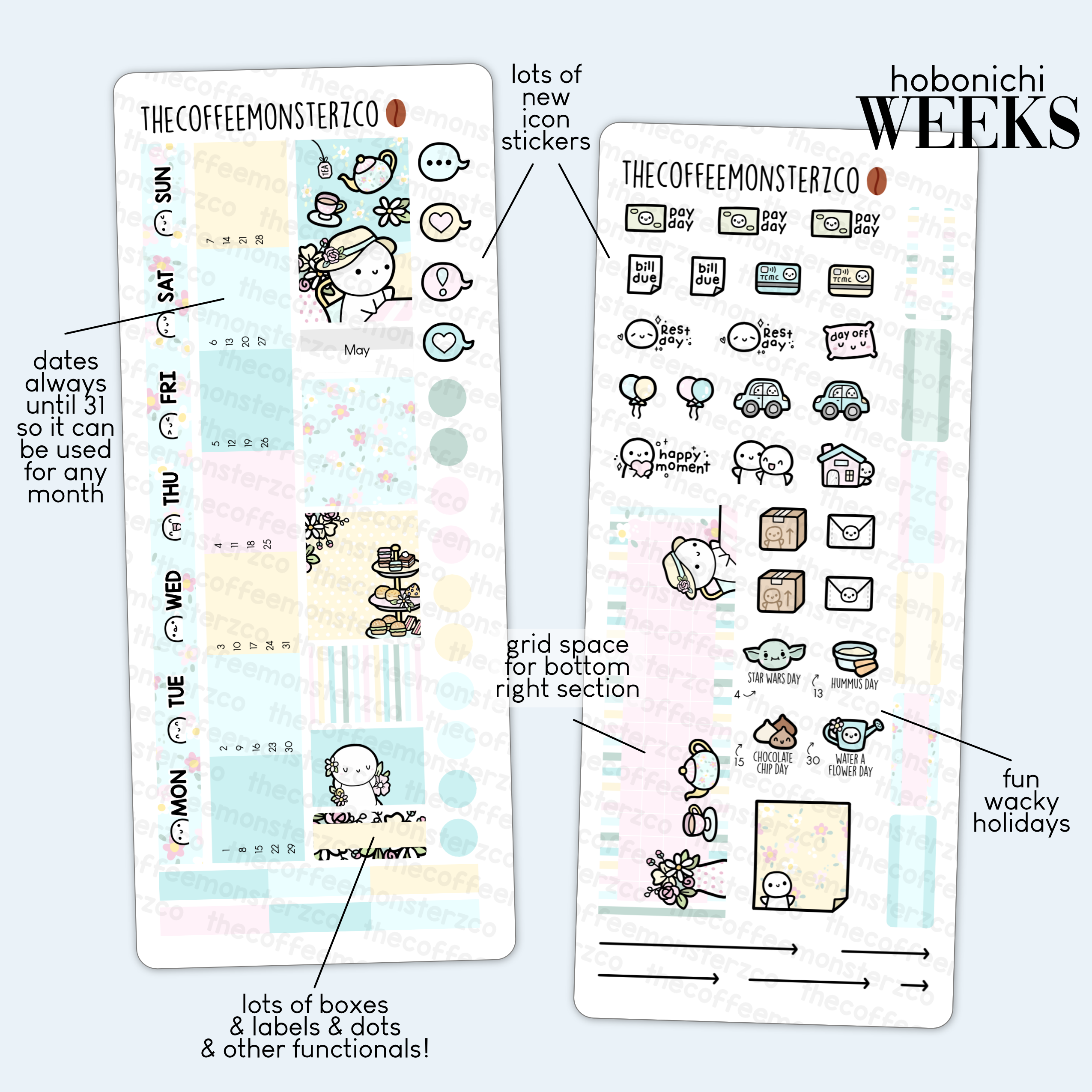 2023 Hobonichi Weeks Monthly Kits - Part 1