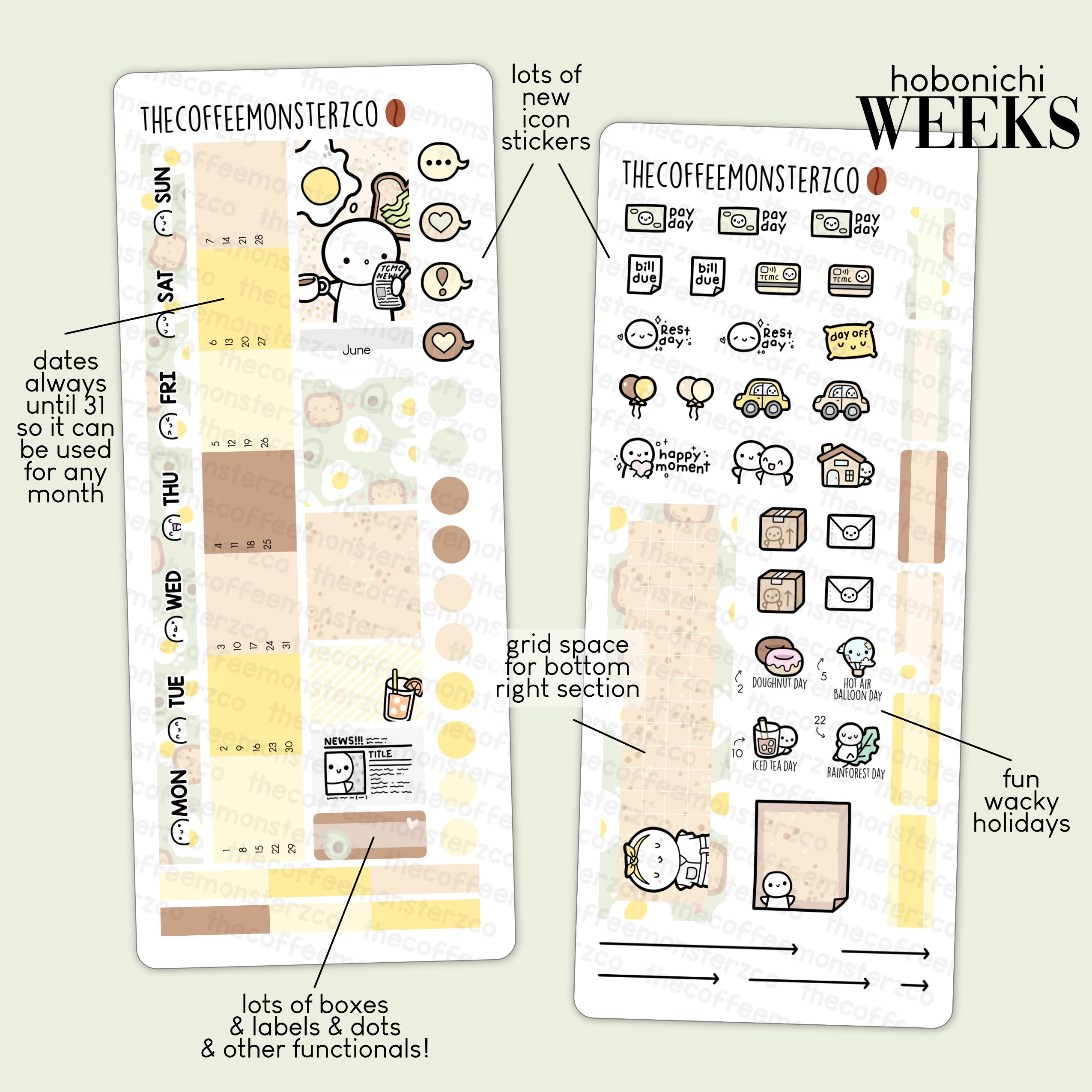 2023 Hobonichi Weeks Monthly Kits - Part 1