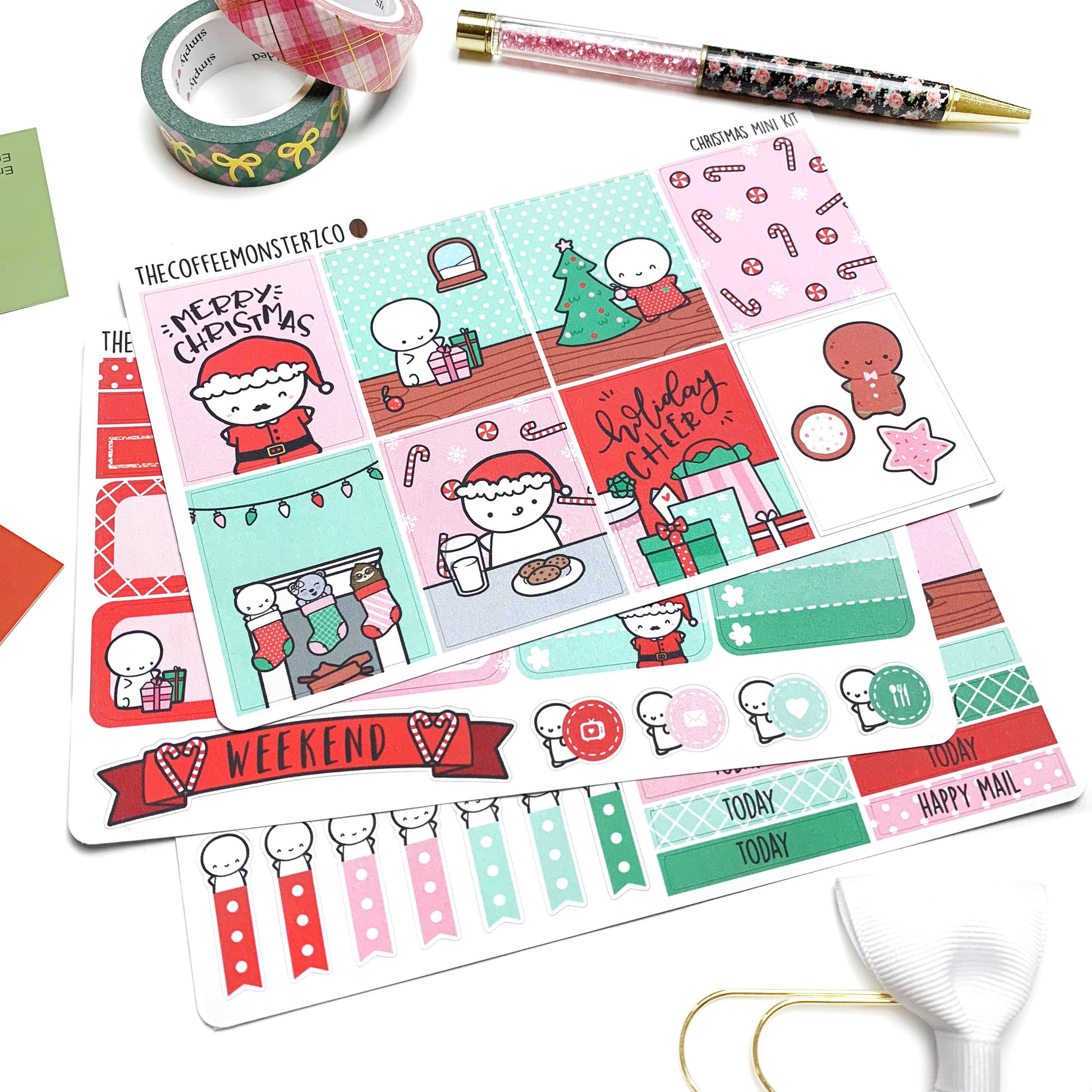 Christmas Emoti Mini Kit (FINAL STOCK), TheCoffeeMonsterzCo