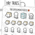 Filing Taxes / Paperwork Emotis - TheCoffeeMonsterzCo
