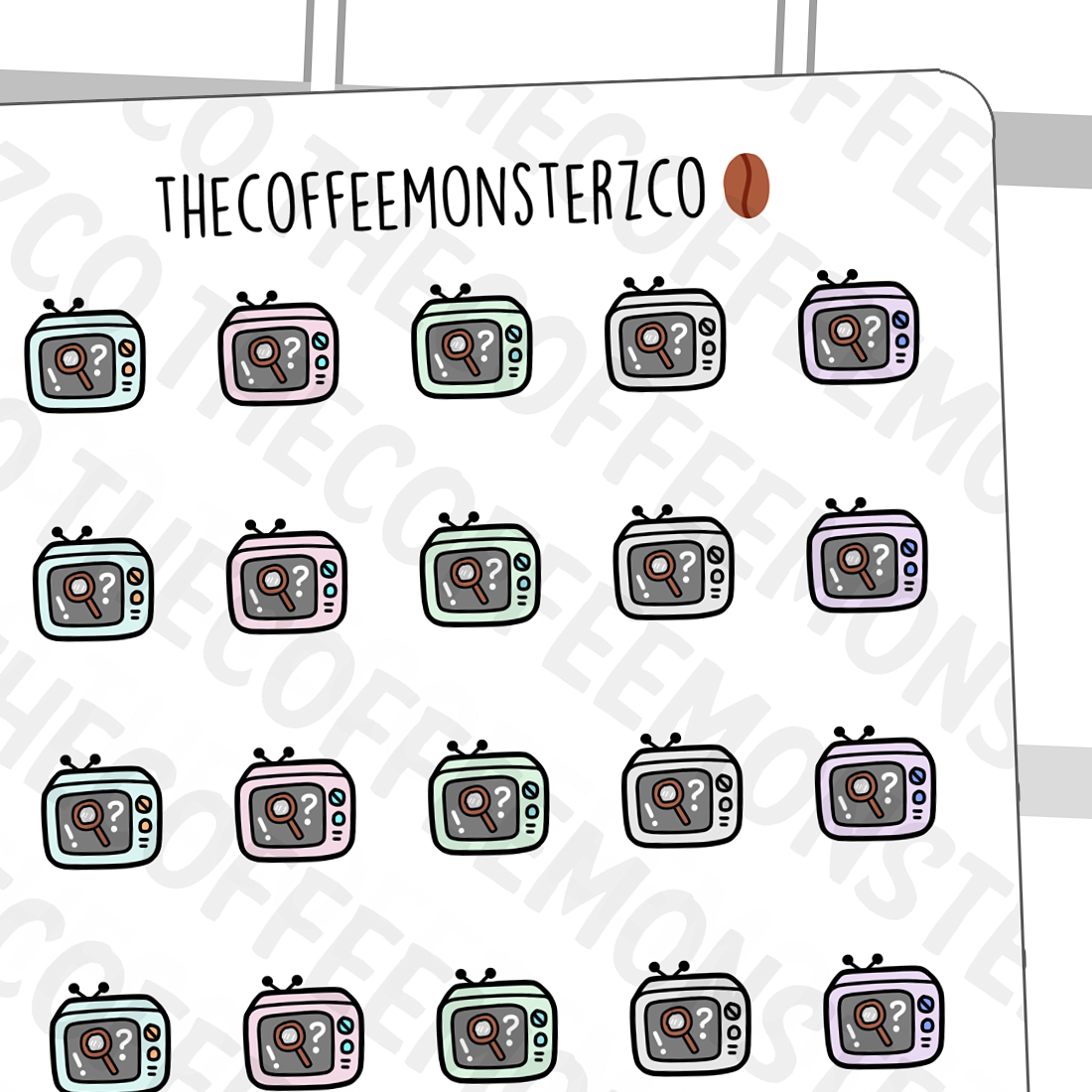 Crime Show Doodles - TheCoffeeMonsterzCo