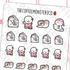Holiday Snail Mail Emotis (FINAL STOCK) - TheCoffeeMonsterzCo
