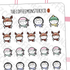 Holiday Beanie & Scarf Emotis (FINAL STOCK) - TheCoffeeMonsterzCo