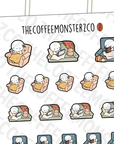 Fall Couch Potato Emotis (FINAL STOCK) - TheCoffeeMonsterzCo