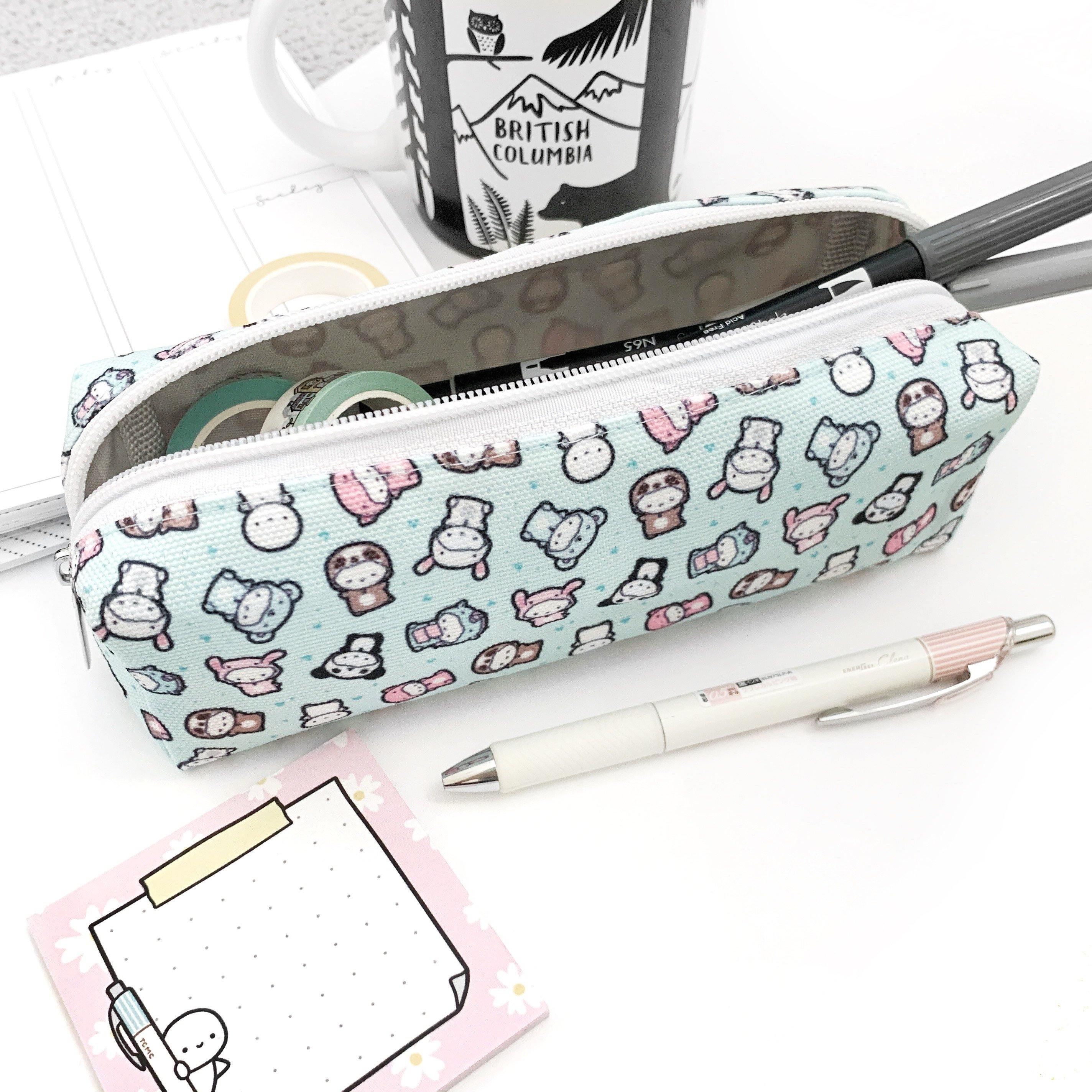 Winter Blue Animal Onesie Pencil Pouch (1 PER PERSON) - TheCoffeeMonsterzCo
