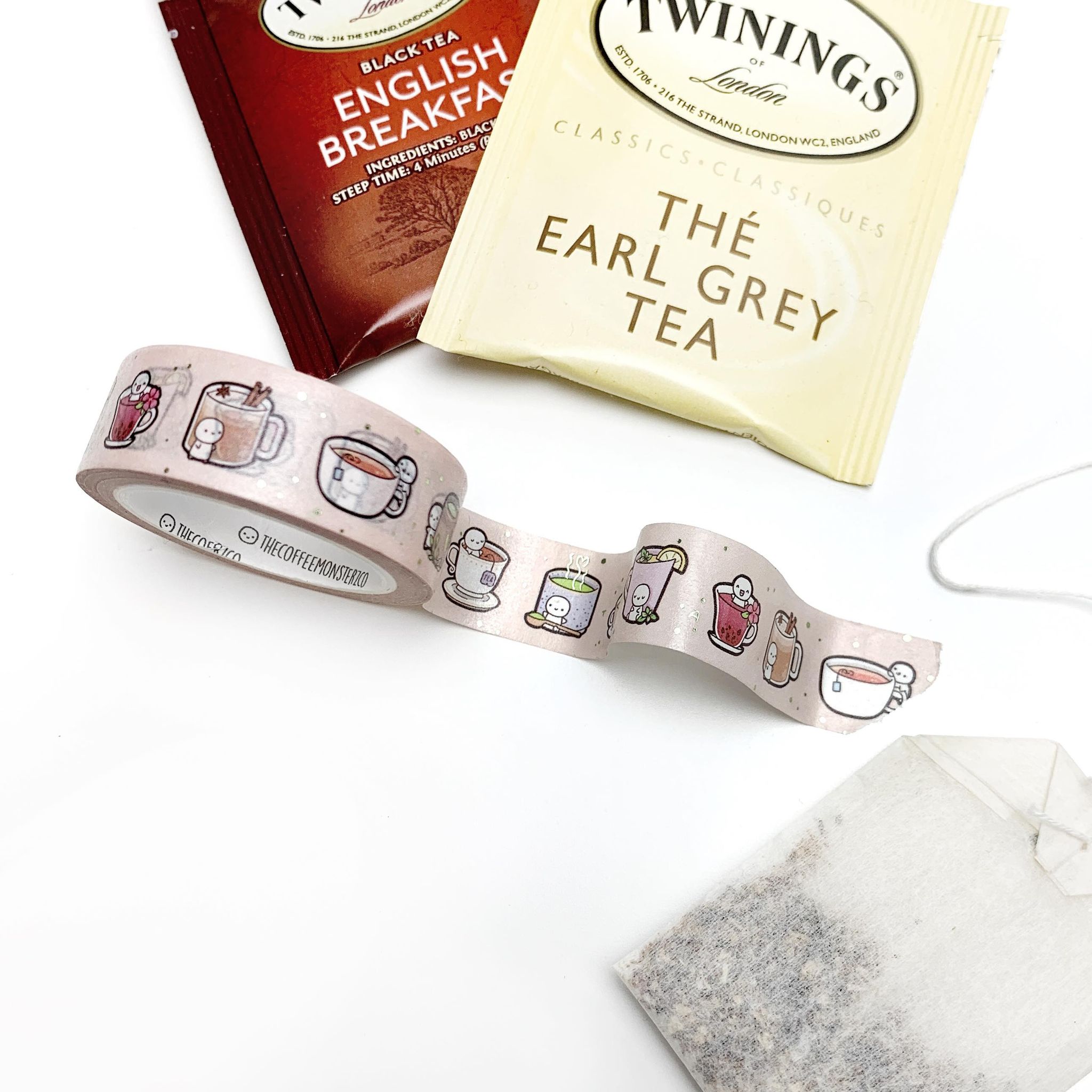 Tea Time Emoti Washi Tape - 15mm