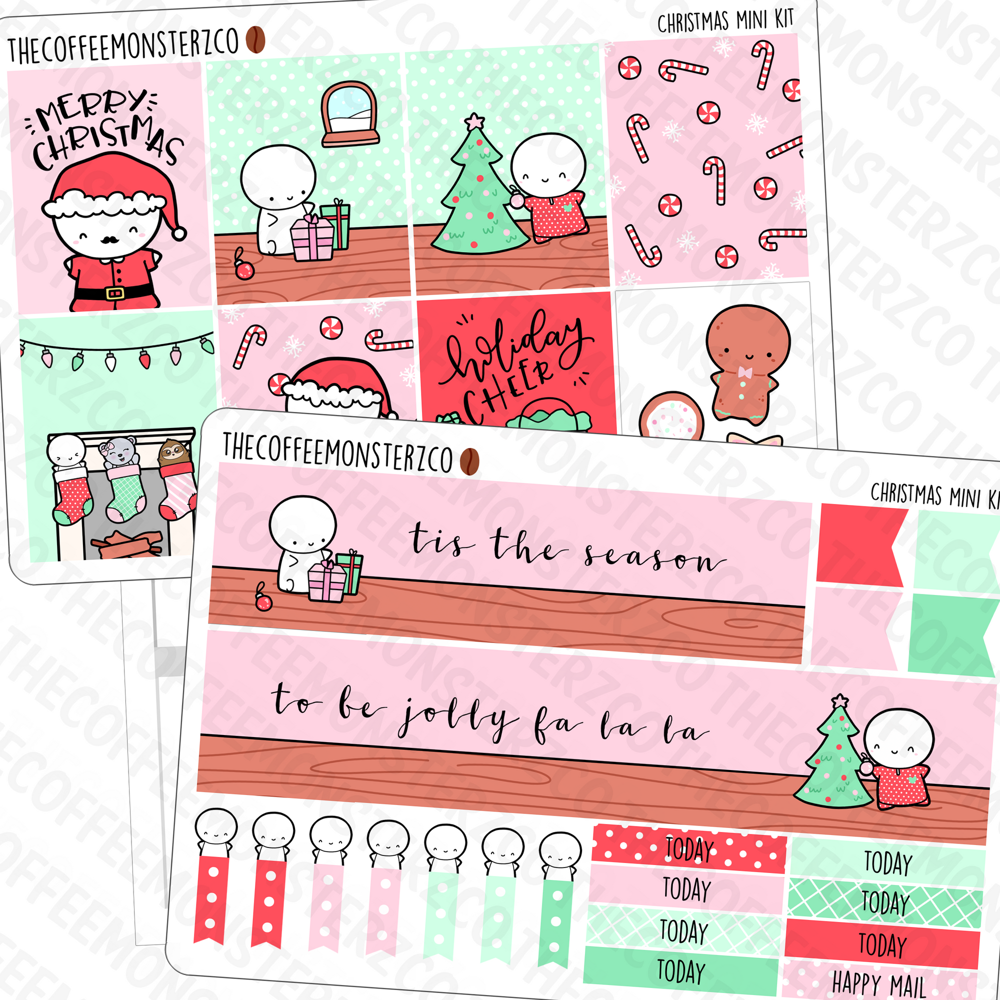 Christmas Emoti Mini Kit (FINAL STOCK), TheCoffeeMonsterzCo