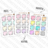 Rainbow Sticky Note Stickers, TheCoffeeMonsterzCo