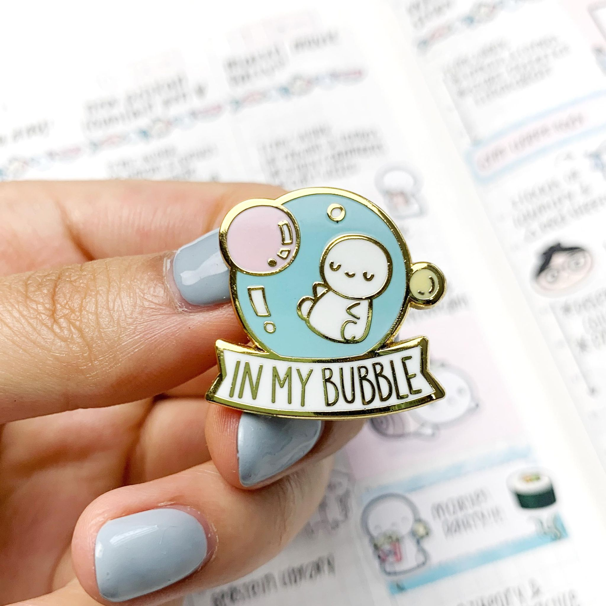 Personal Bubble - Enamel Pin