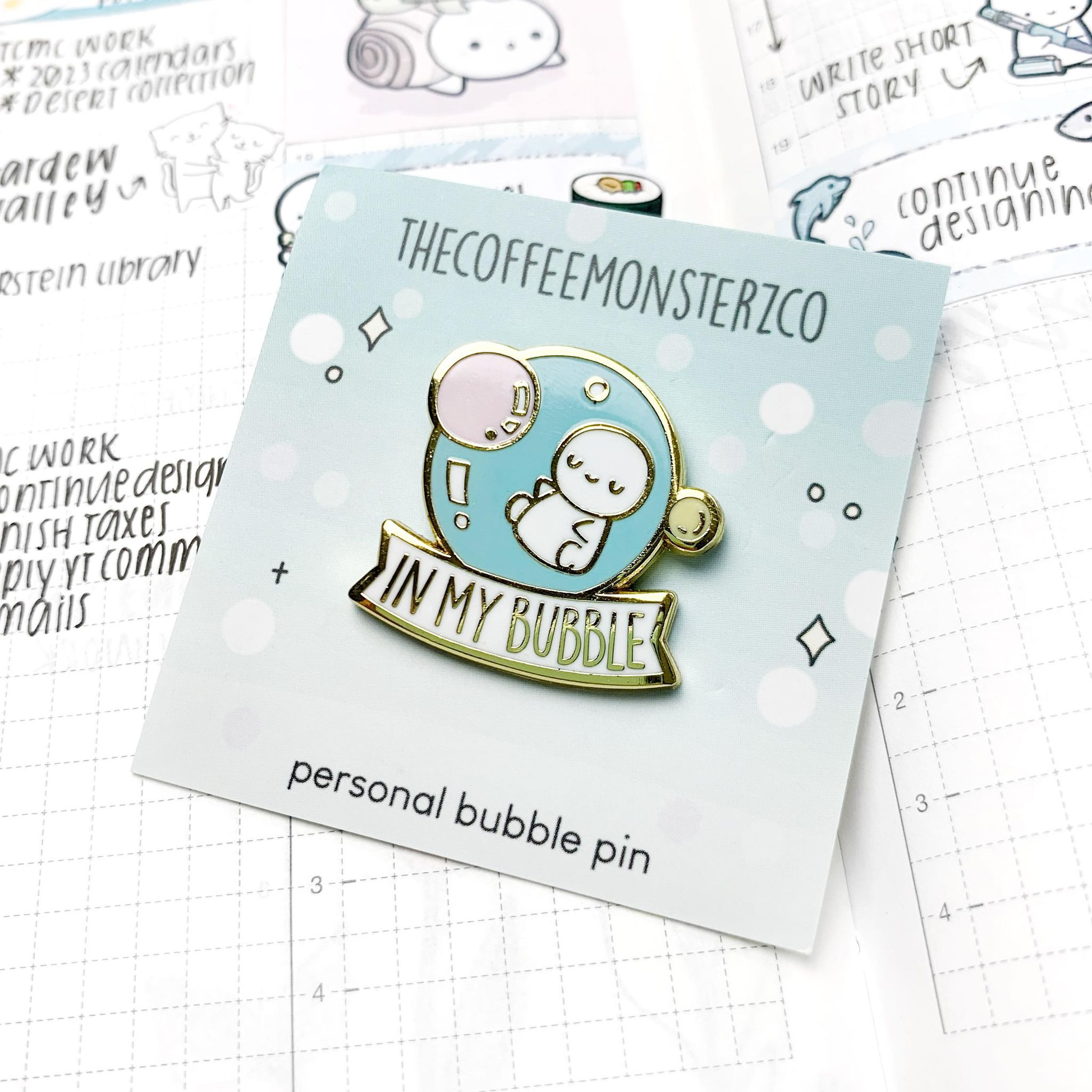 Personal Bubble - Enamel Pin