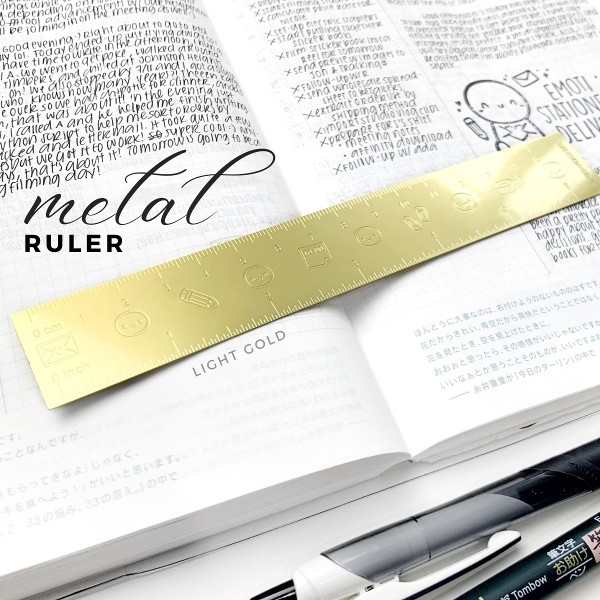 Dollarmite Ruler Light Gold - Emoti Metal Ruler (Misfit) (1 per customer ...