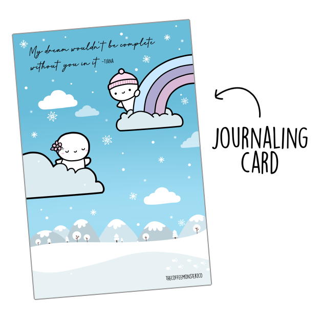 Winter Wonderland Journaling Card (4&quot; X 6&quot;) - TheCoffeeMonsterzCo